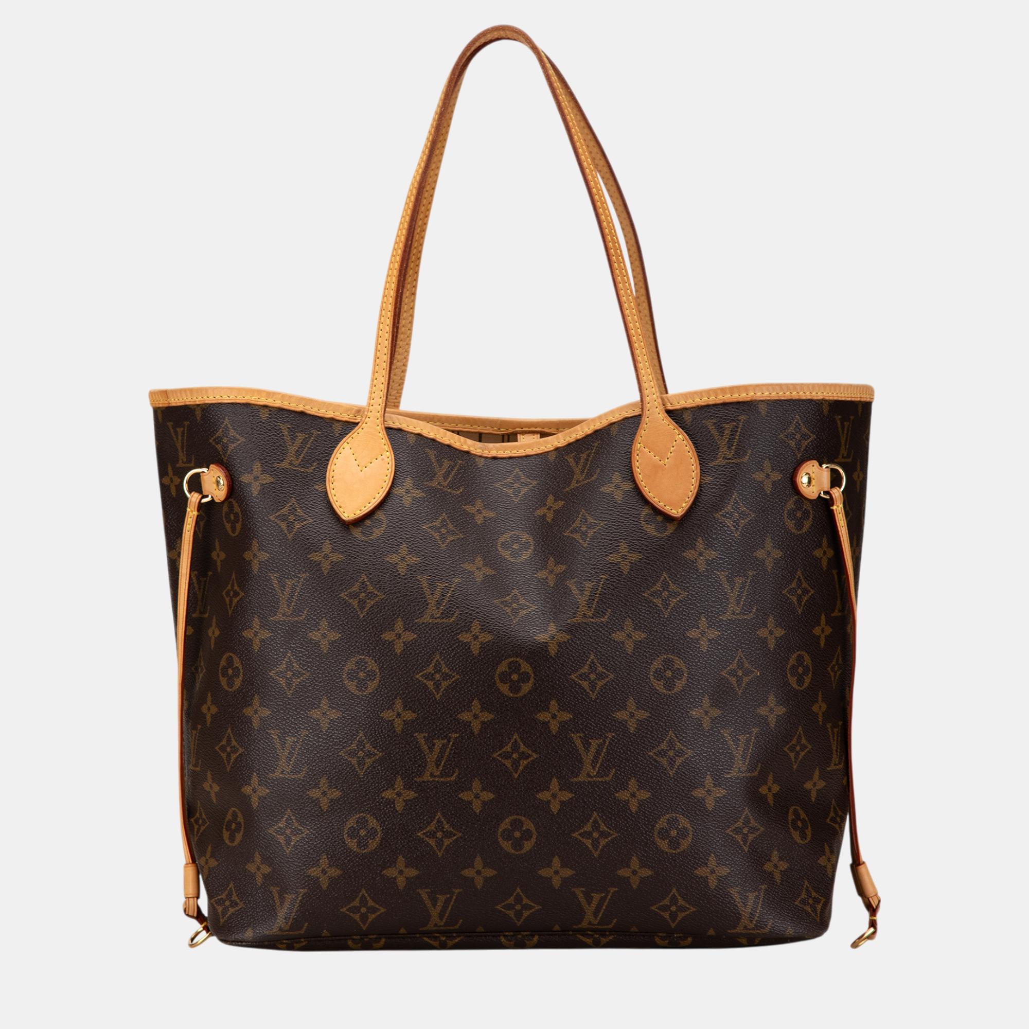 

Louis Vuitton Brown Monogram Neverfull MM