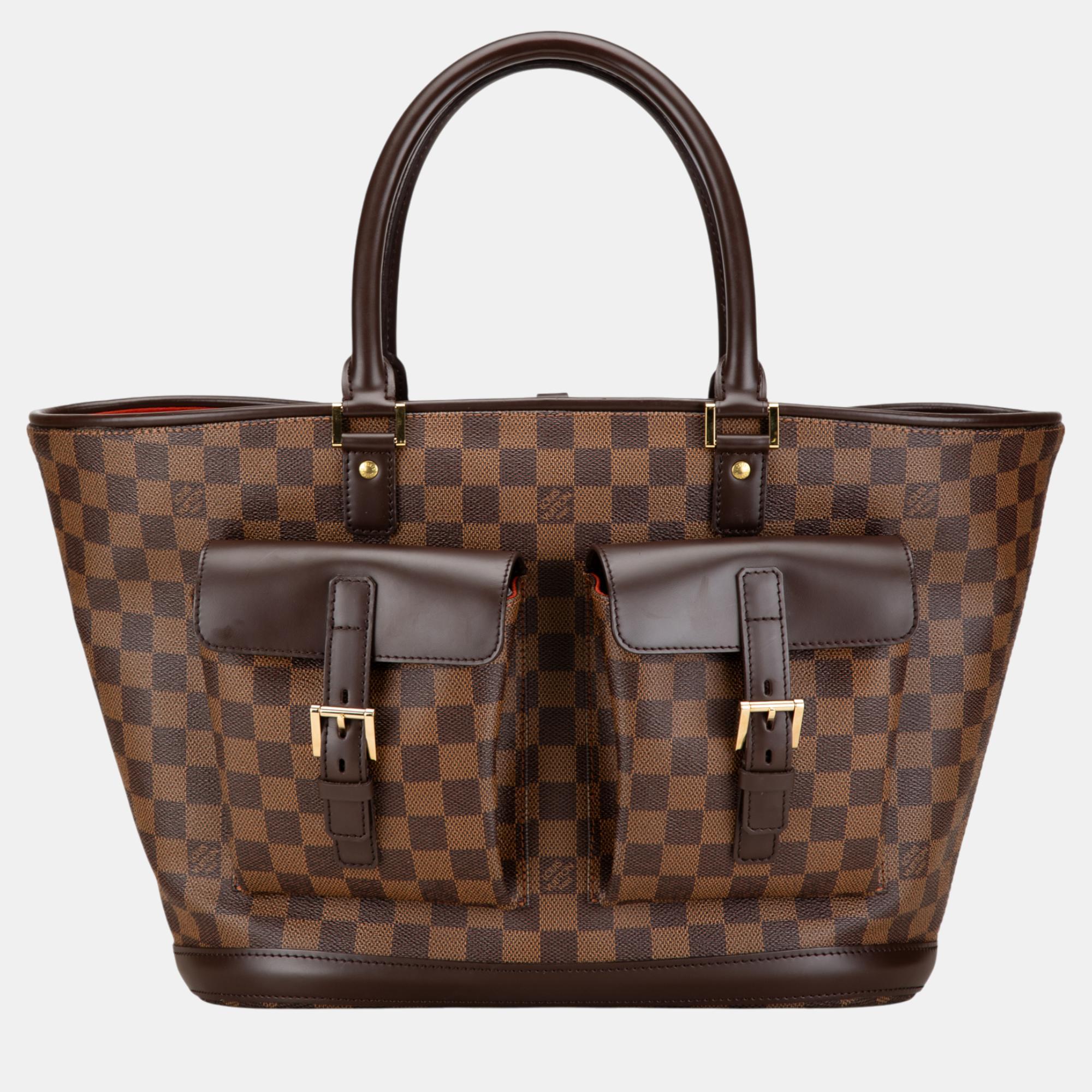 

Louis Vuitton Brown Damier Ebene Manosque GM