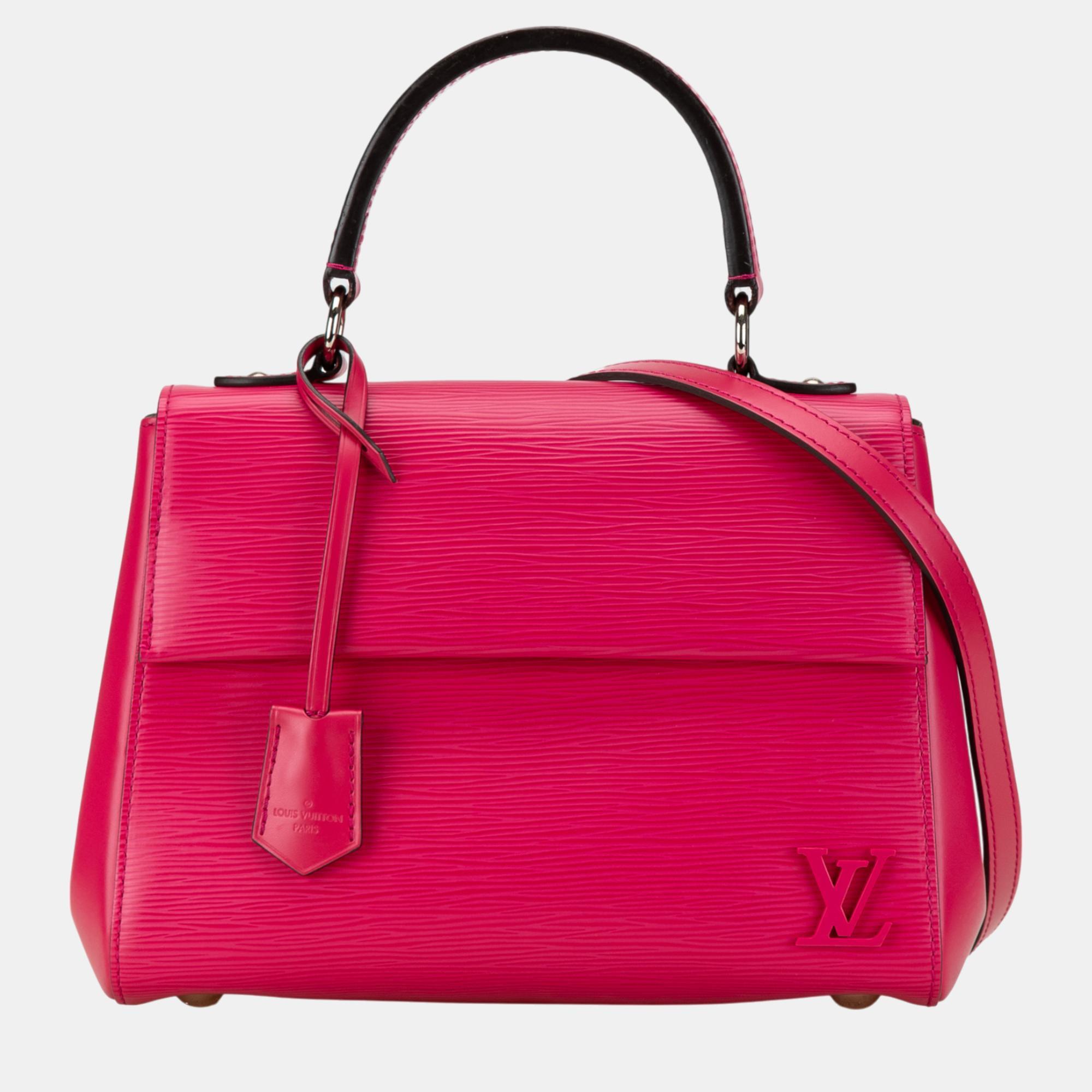 

Louis Vuitton Pink Epi Cluny BB