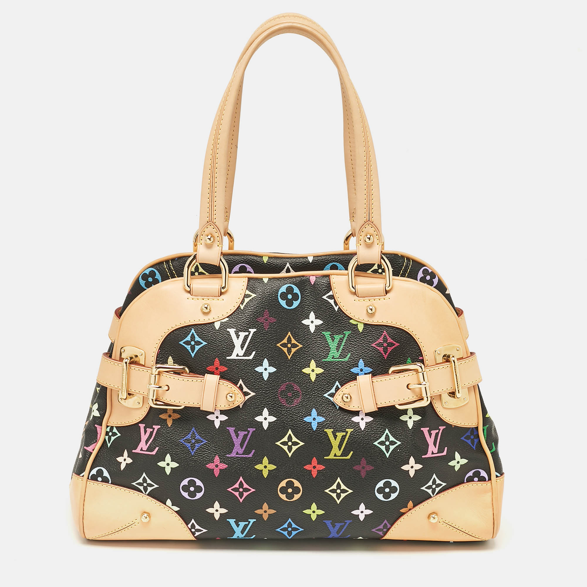 

Louis Vuitton Black Monogram Multicolore Canvas Claudia Bag