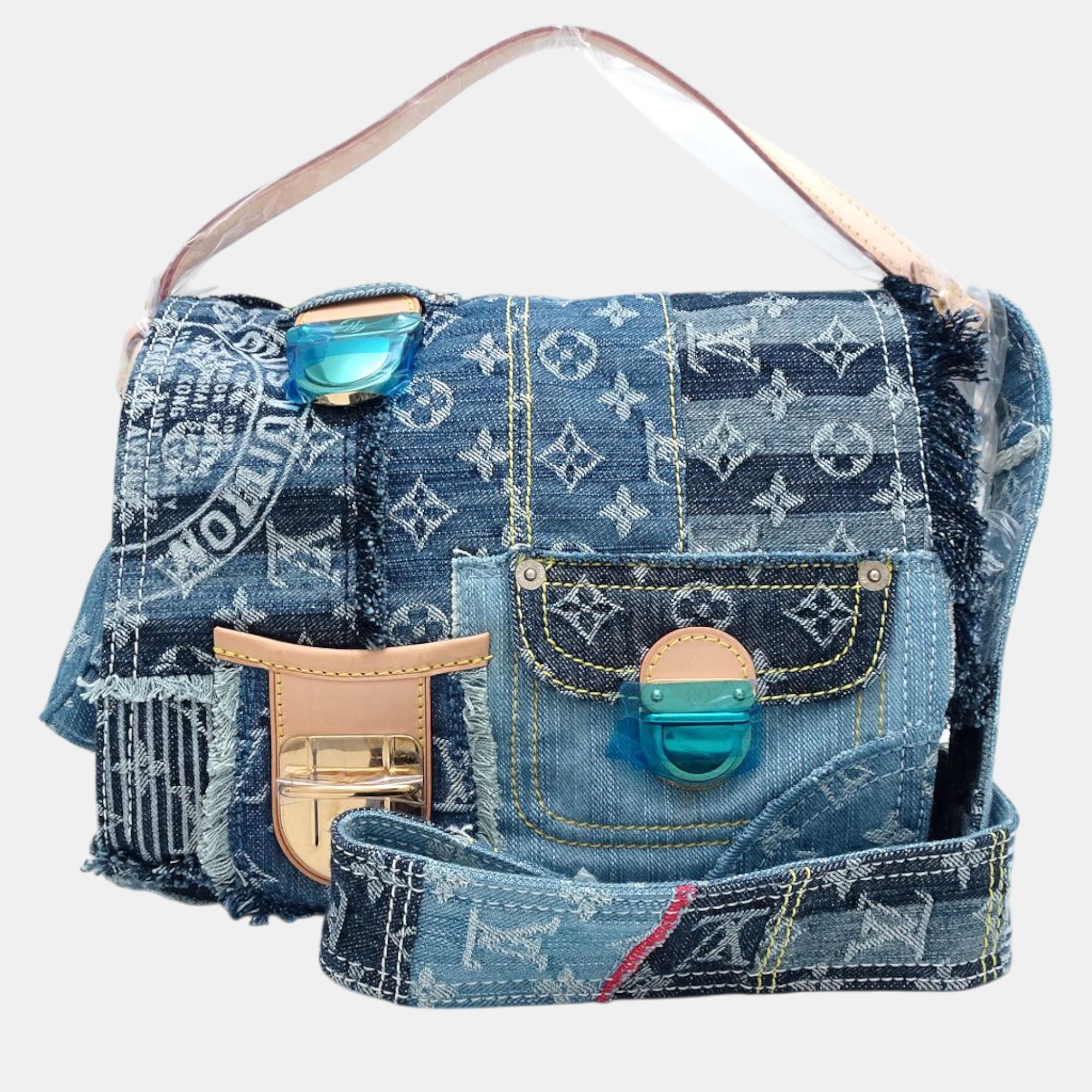 

Louis Vuitton Blue Denim Posty Bag