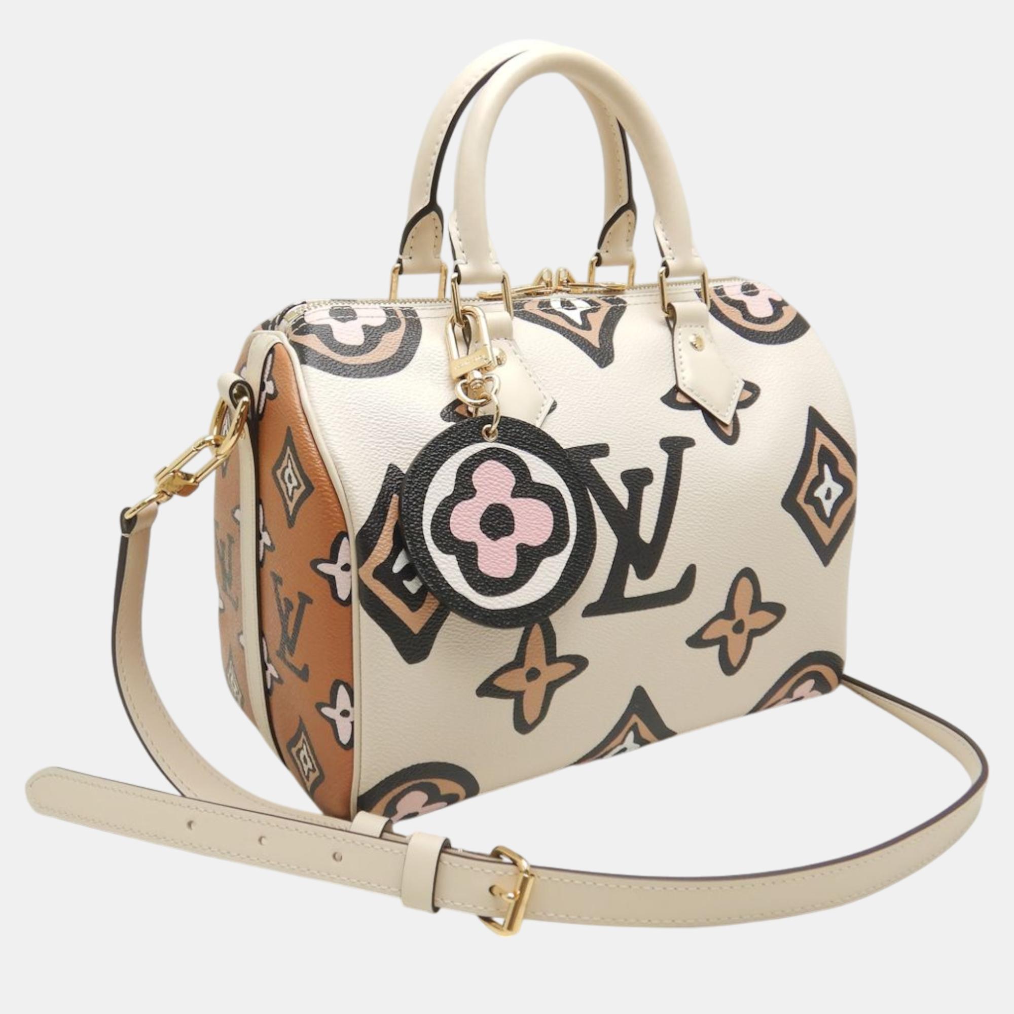 Louis Vuitton White Canvas Bandouliere 25 Handbag 