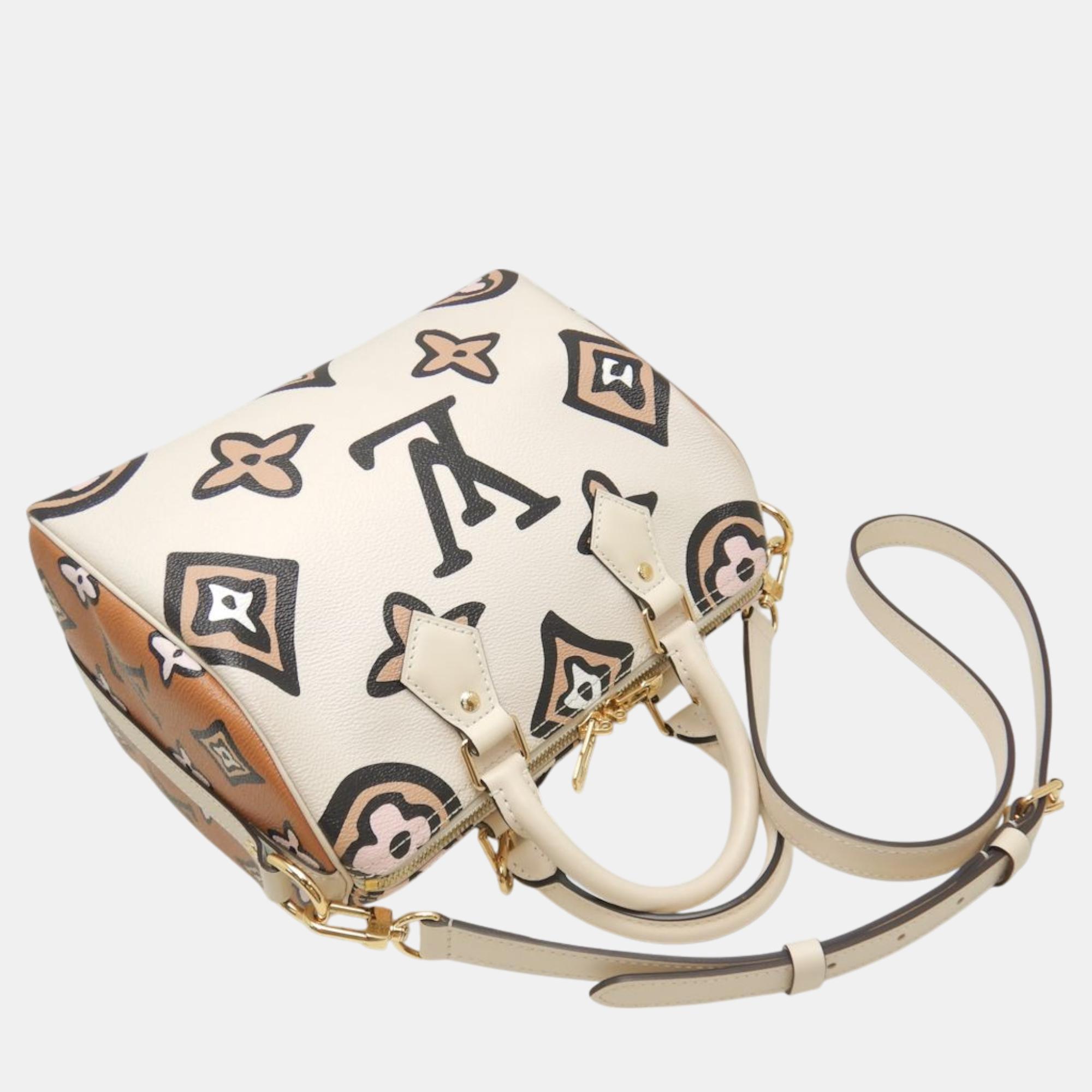 Louis Vuitton White Canvas Bandouliere 25 Handbag 