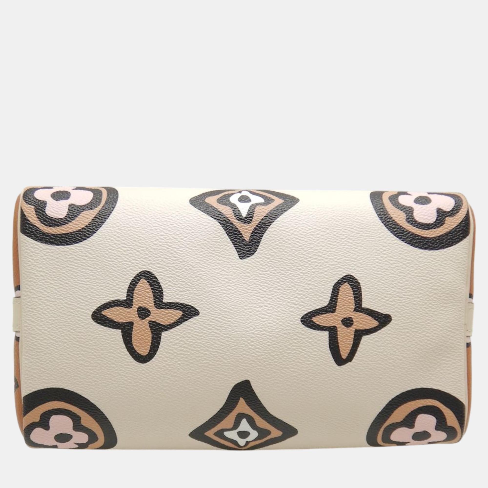 Louis Vuitton White Canvas Bandouliere 25 Handbag 
