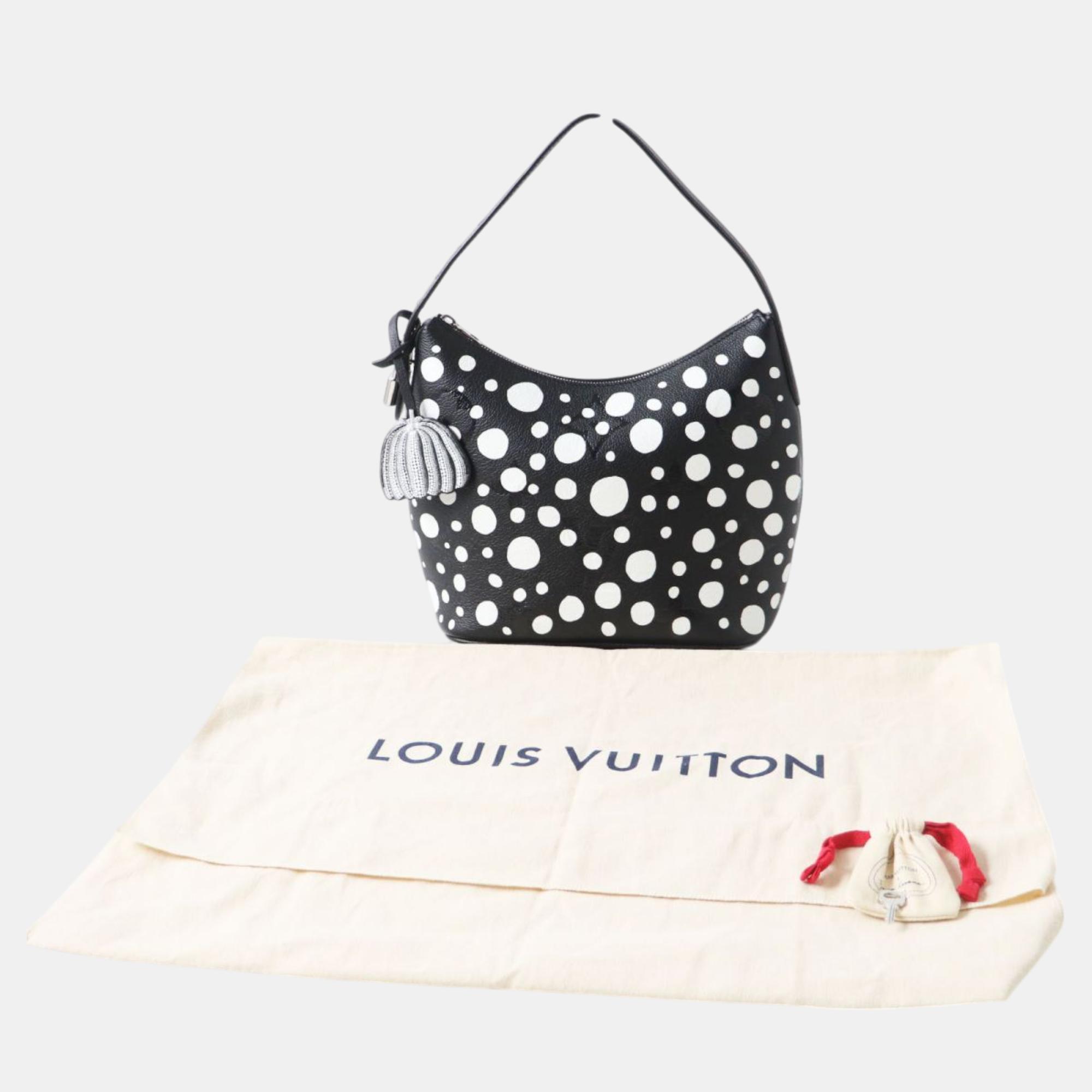 Louis Vuitton Black Canvas Monogram Empreinte Infinity Dot Shoulder Bag 
