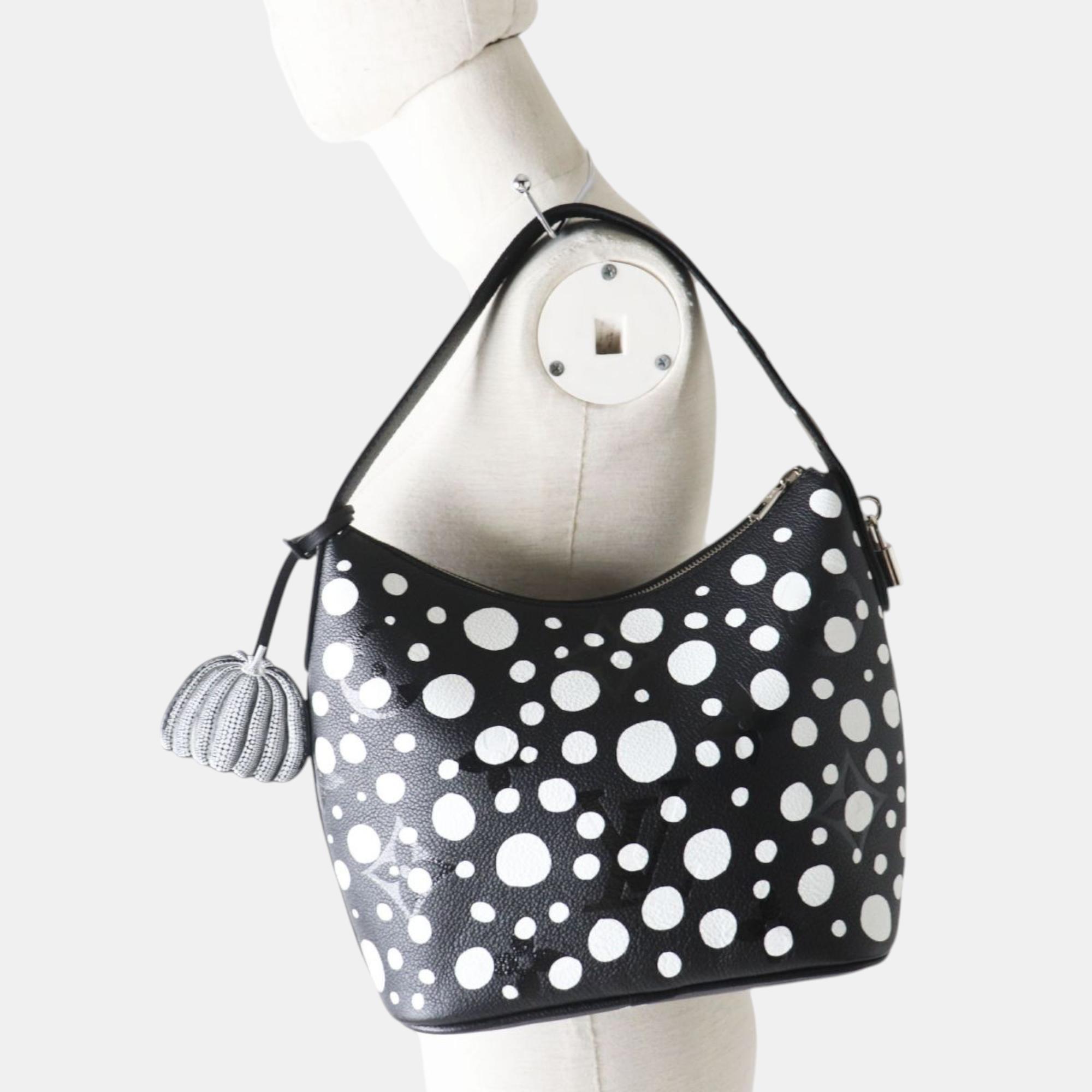 Louis Vuitton Black Canvas Monogram Empreinte Infinity Dot Shoulder Bag 