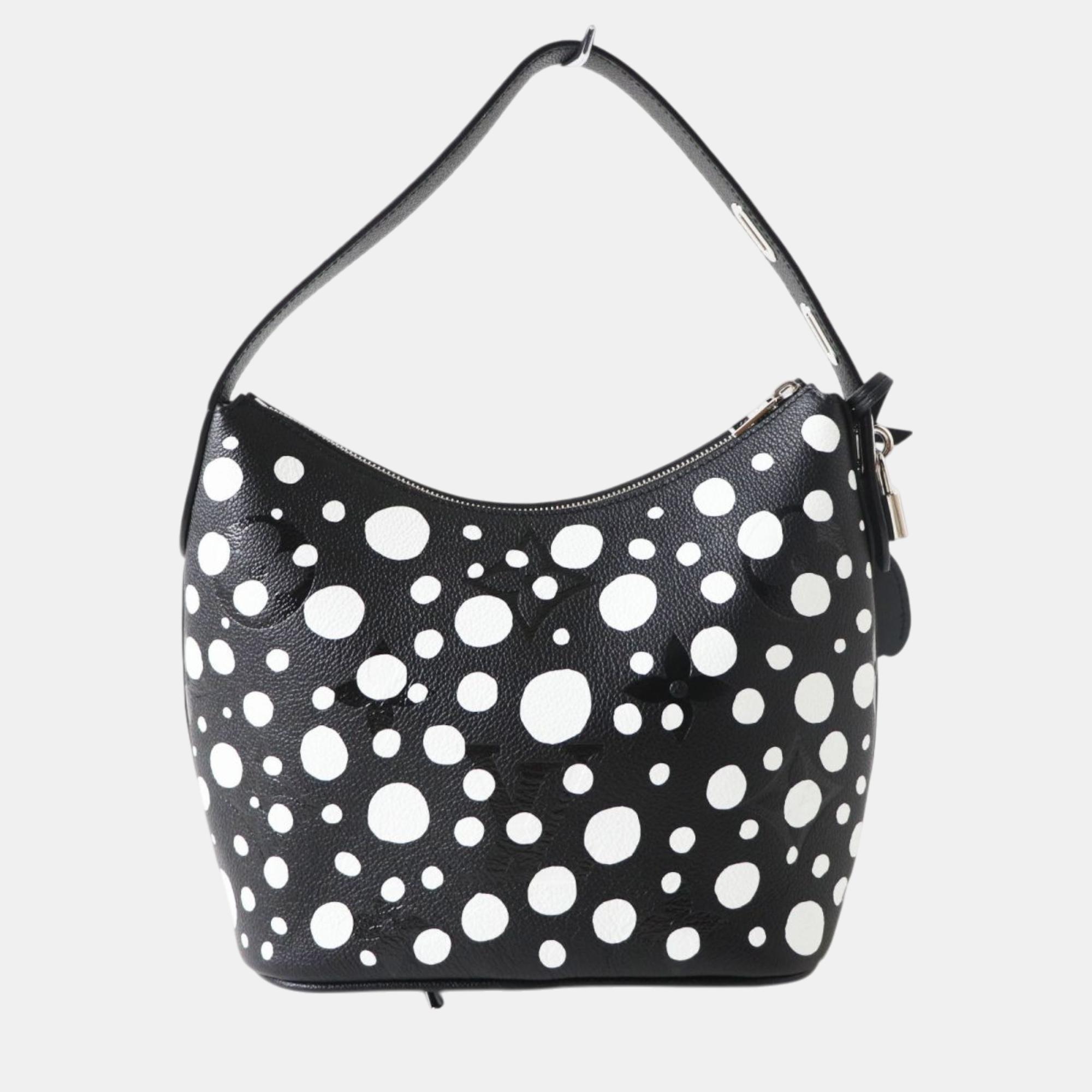 Louis Vuitton Black Canvas Monogram Empreinte Infinity Dot Shoulder Bag 