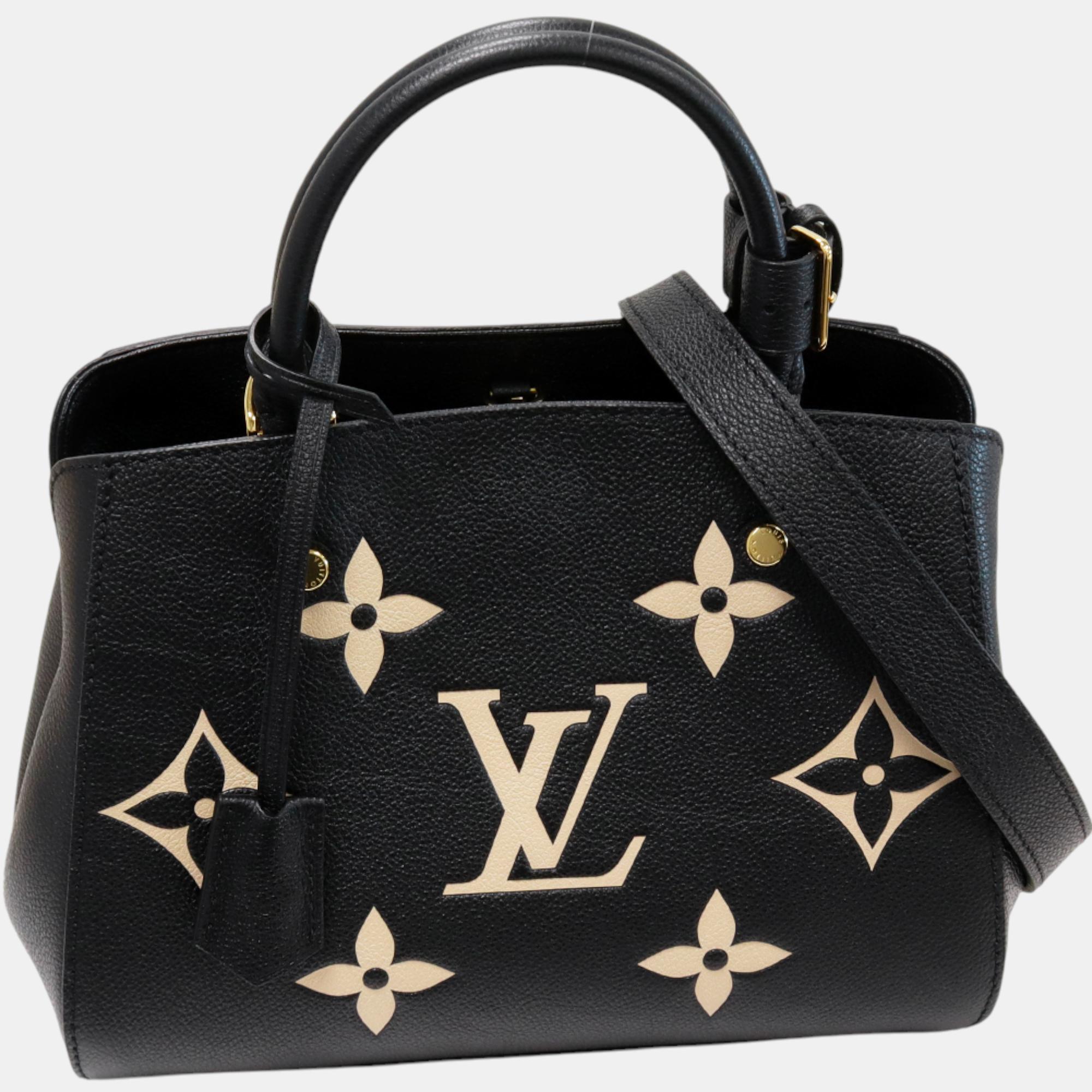 

Louis Vuitton Black Canvas Montaigne Bb Handbag