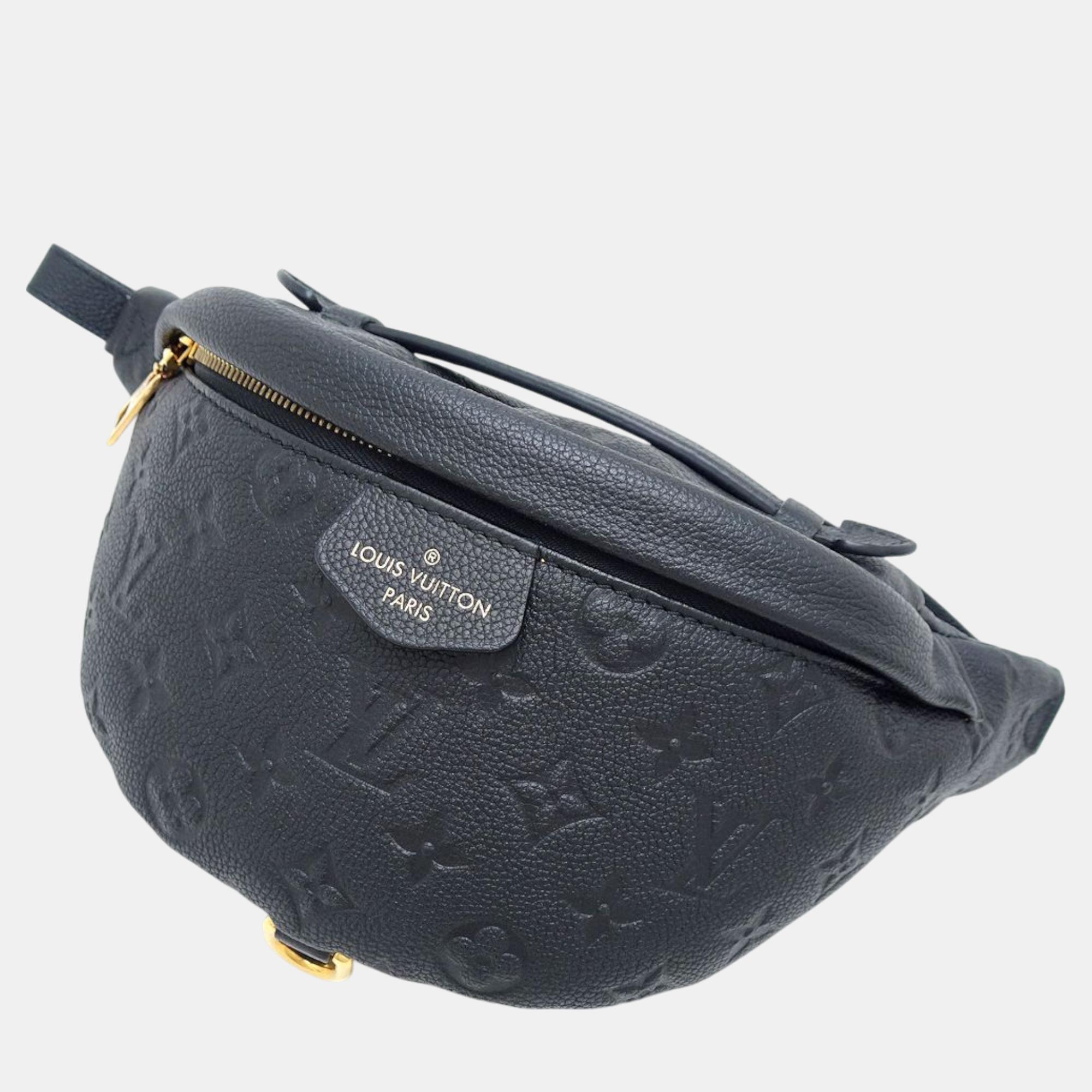 

Louis Vuitton Black Leather Monogram Empreinte Bum Bag