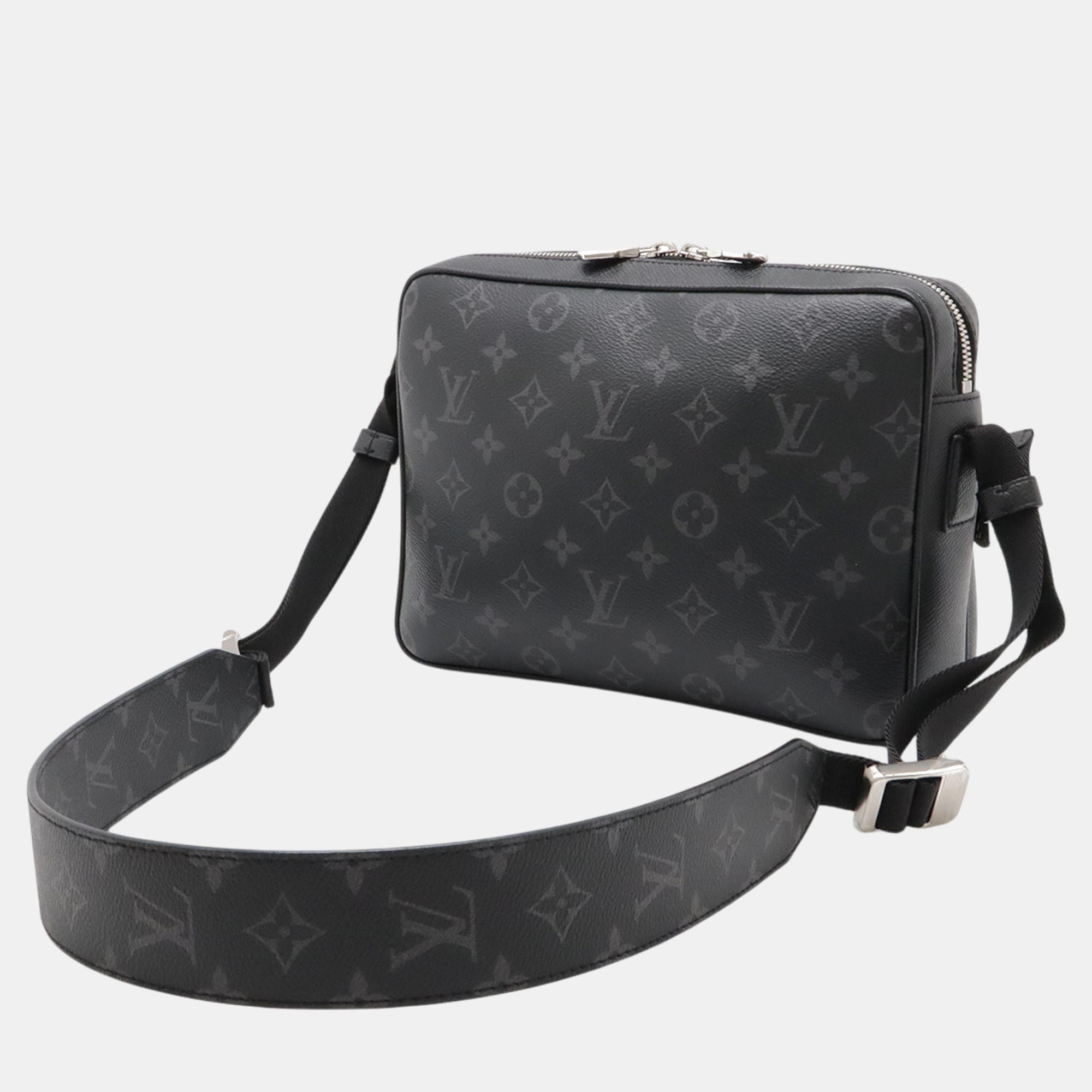 Louis Vuitton Black Canvas Taigarama Eclipse Outdoor Messenger Bag 