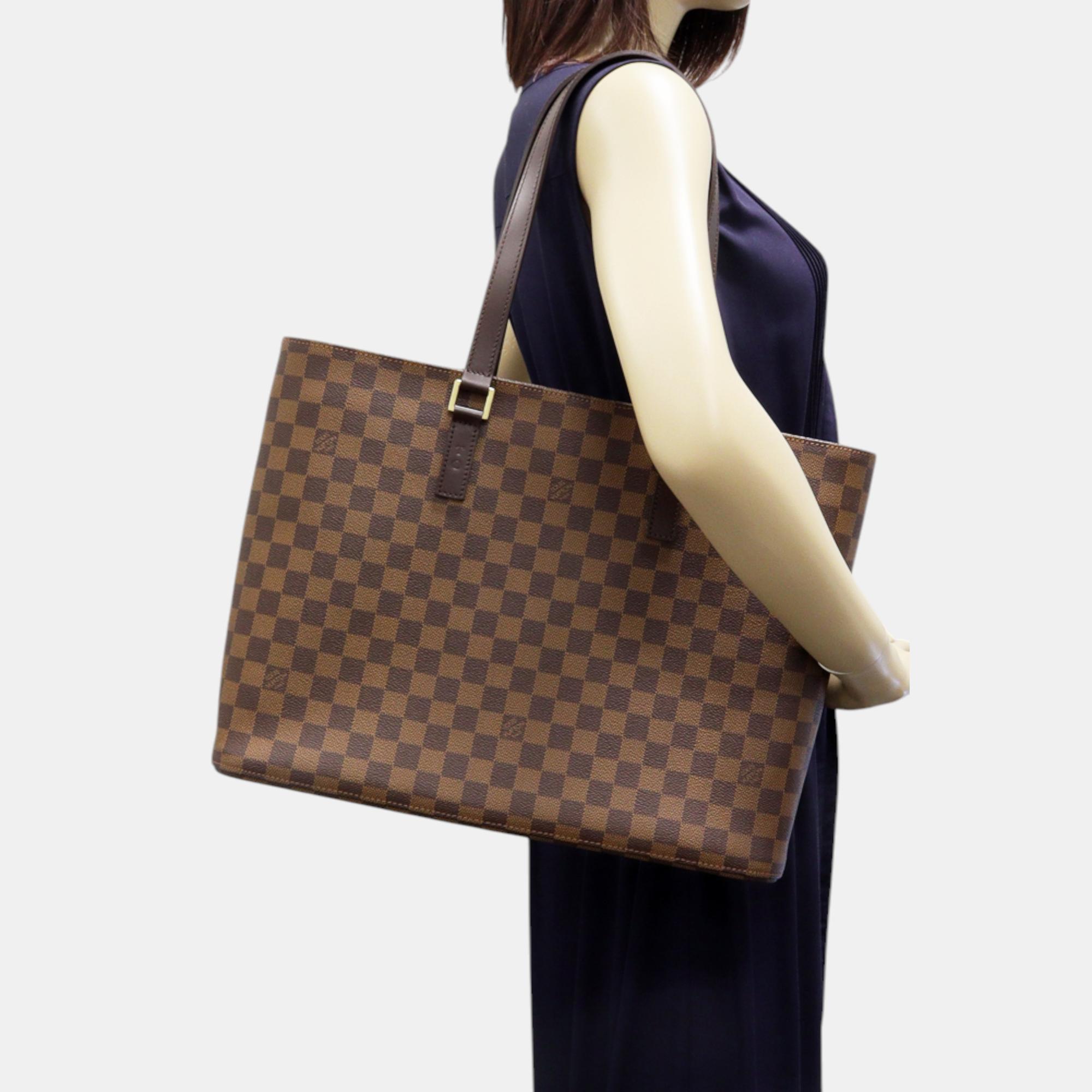 Louis Vuitton Canvas Damier Canvas Tote Bag 