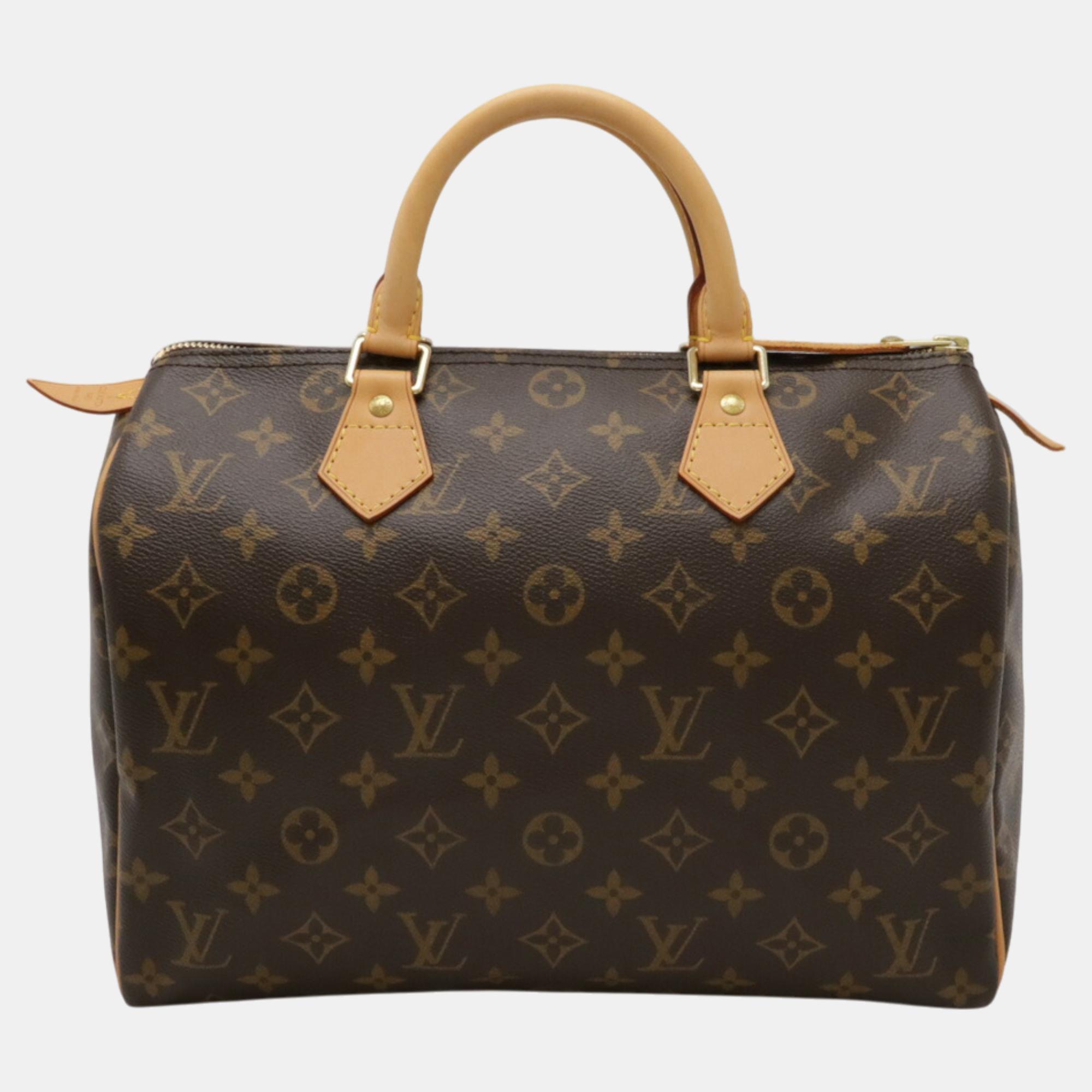 

Louis Vuitton Brown Canvas Monogram Speedy 30 Handbag