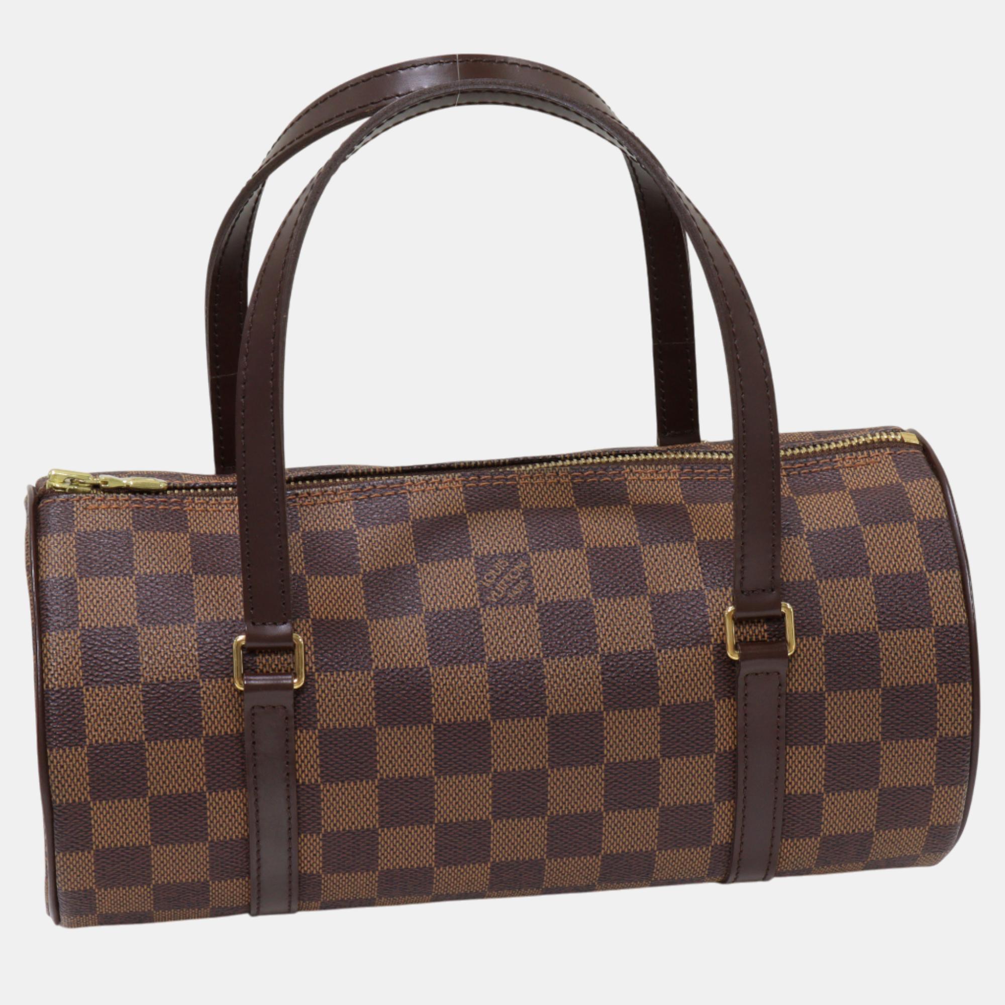 

Louis Vuitton Brown Canvas Damier Papillon 26 Handbag