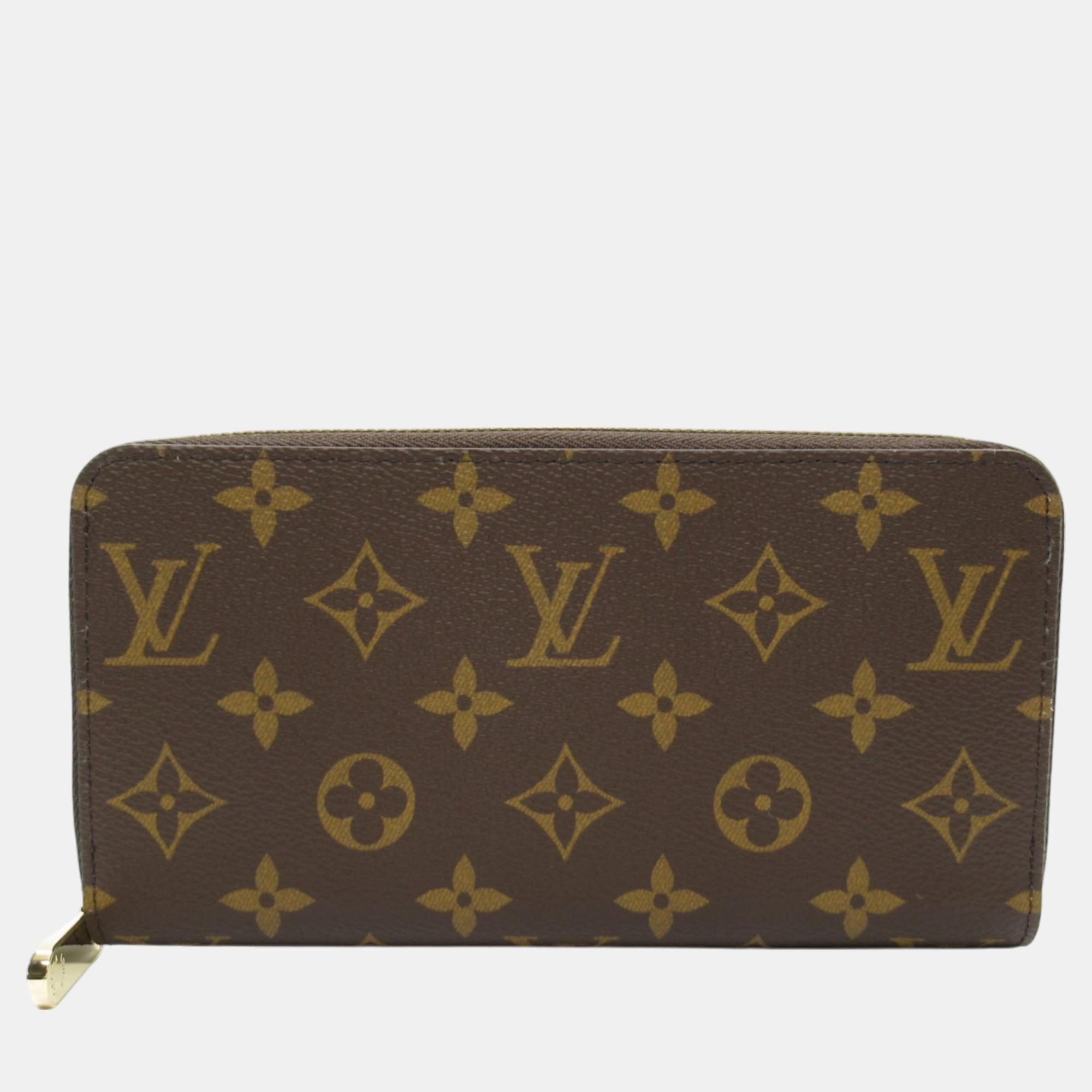 

Louis Vuitton Monogram Brown Canvas Zippy Wallet