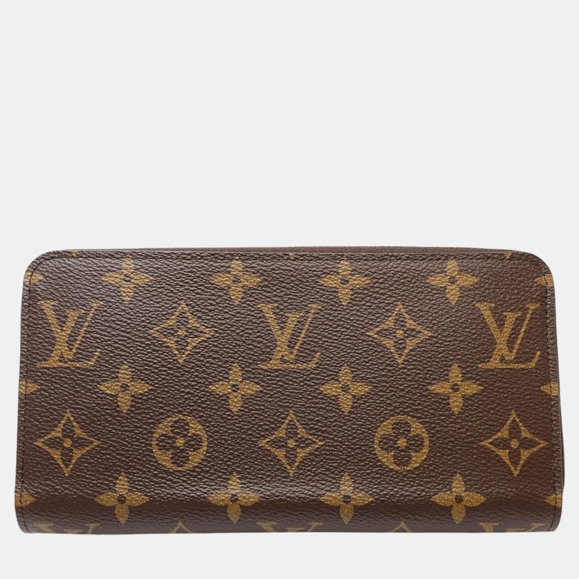 

Louis Vuitton Brown Canvas Monogram Zippy Wallet