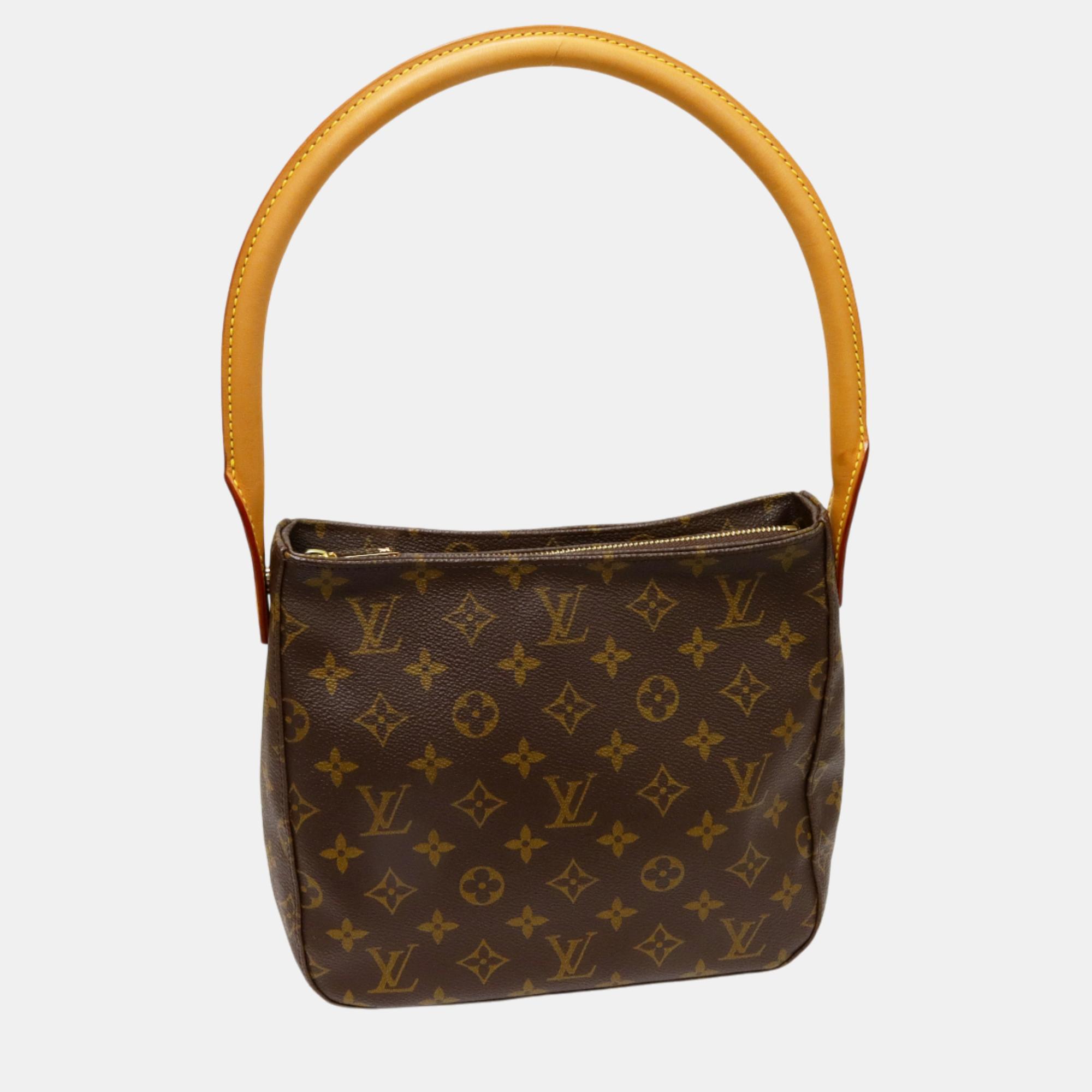 

Louis Vuitton Brown Canvas Monogram Looping Mm Handbag