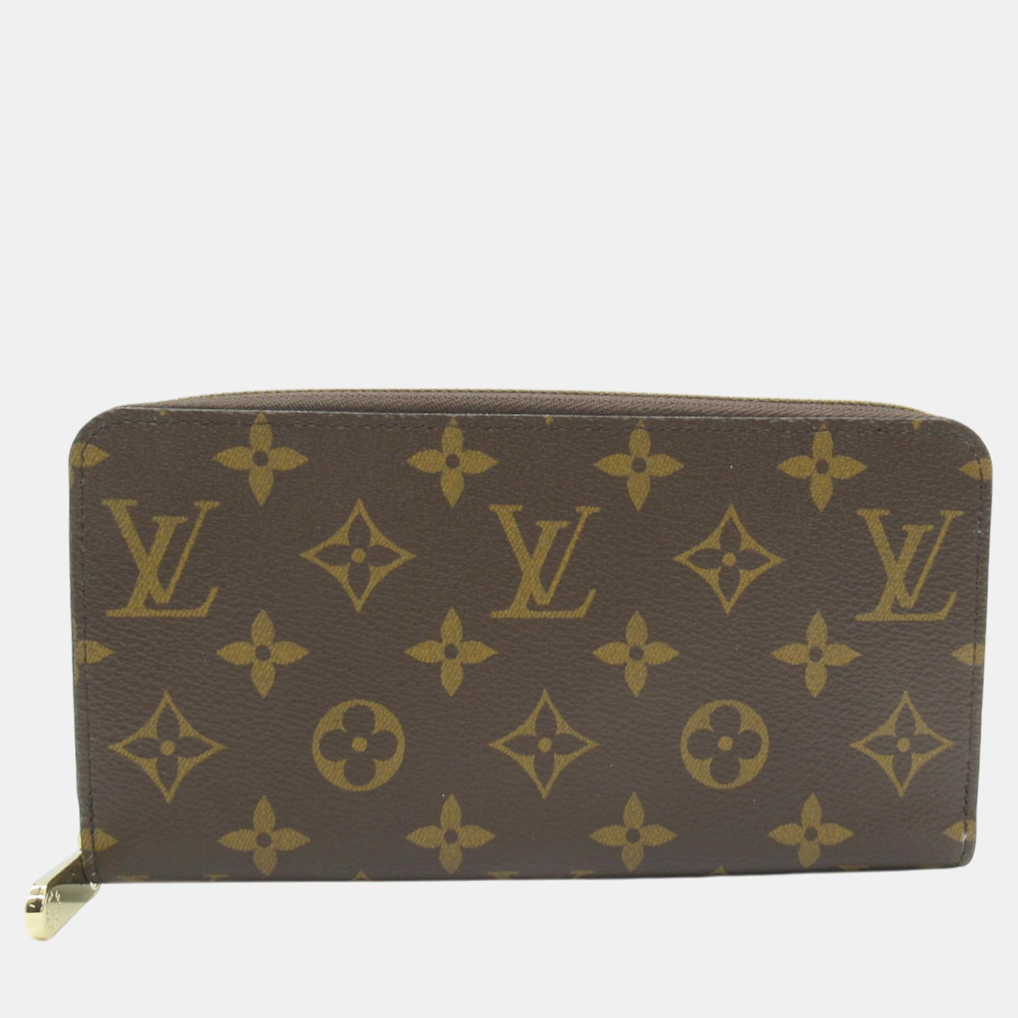 

Louis Vuitton Monogram Brown Canvas Zippy Wallet