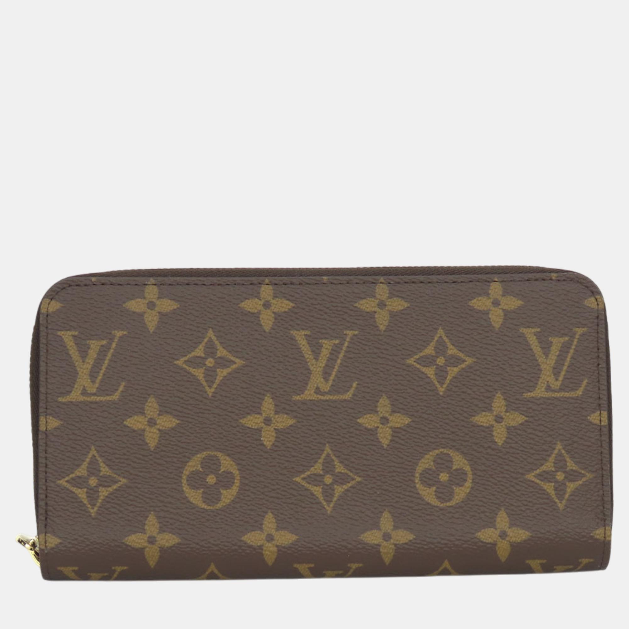 

Louis Vuitton Brown Canvas Monogram Zippy Wallet
