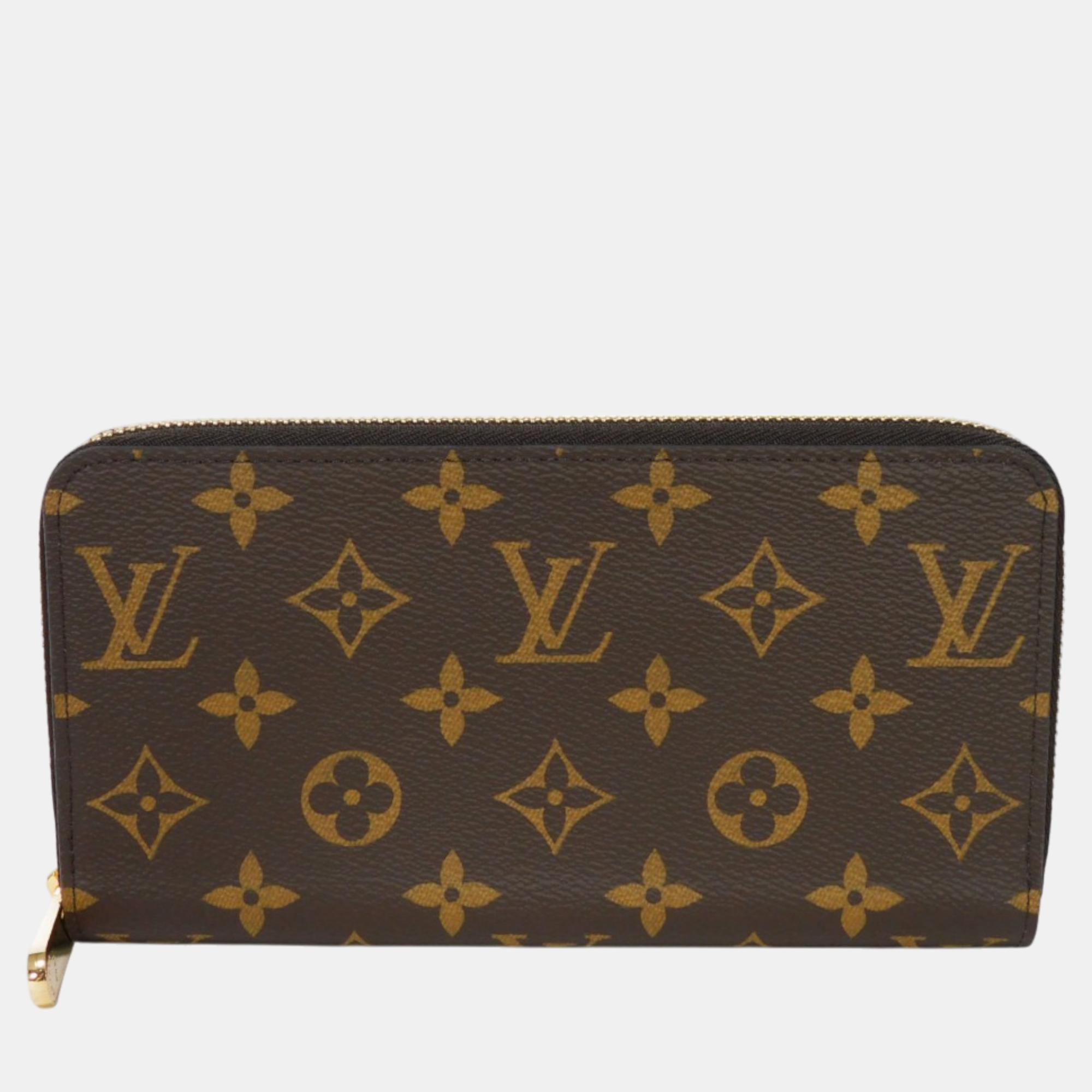 

Louis Vuitton Brown Canvas Zippy Wallet