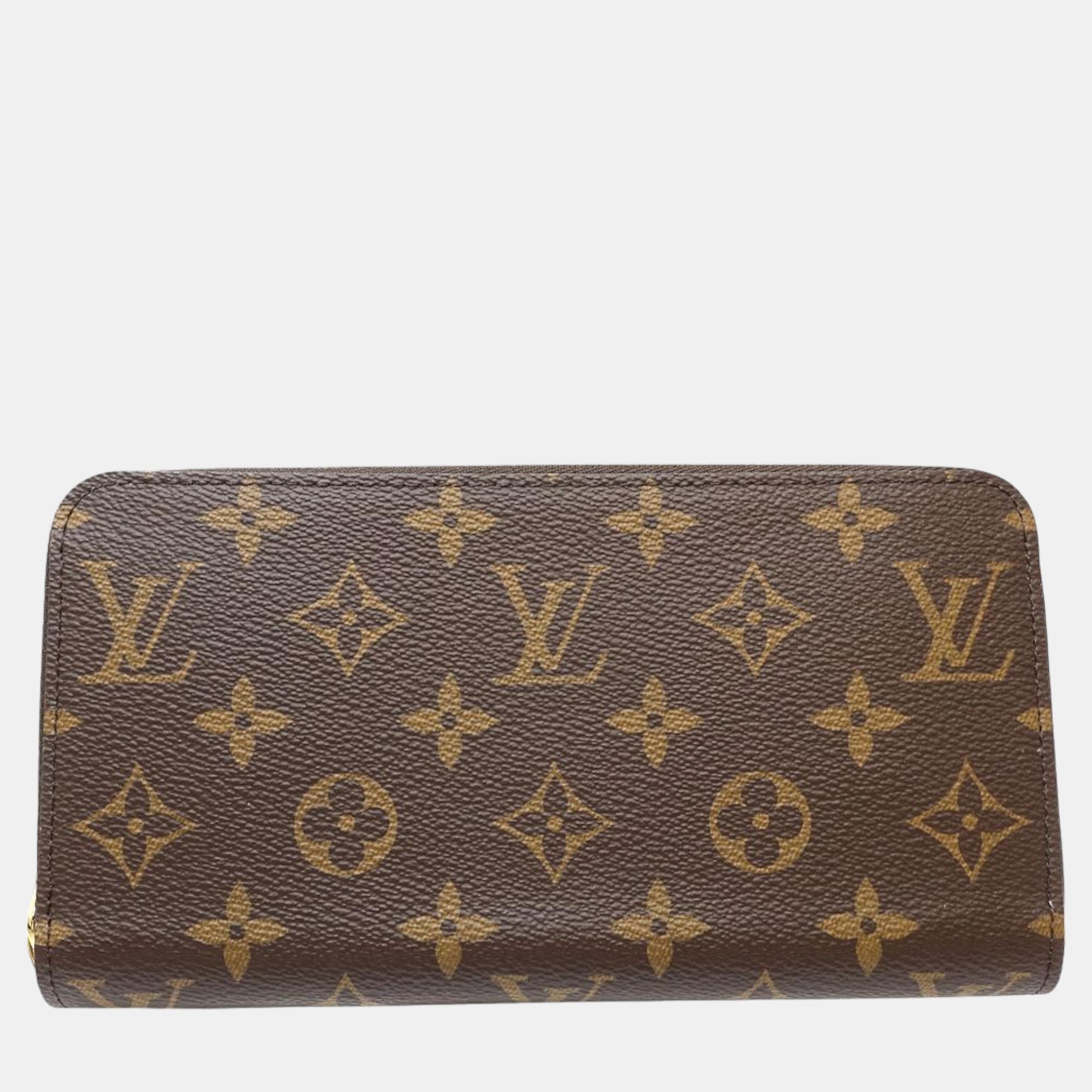 

Louis Vuitton Brown Canvas Monogram Zippy Wallet