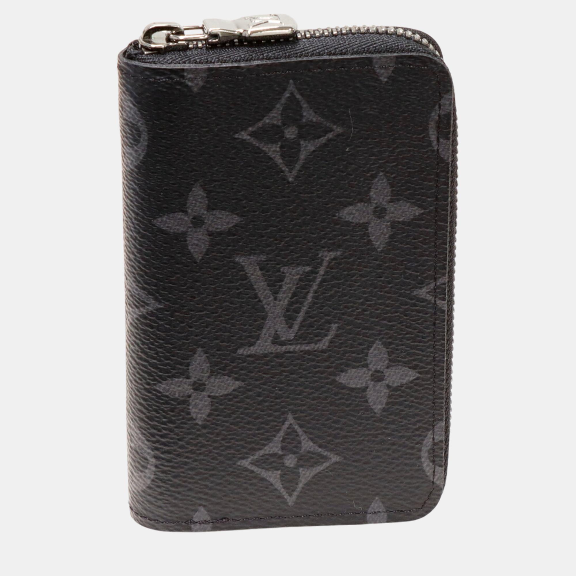 

Louis Vuitton Black Canvas Monogram Eclipse Coin Case