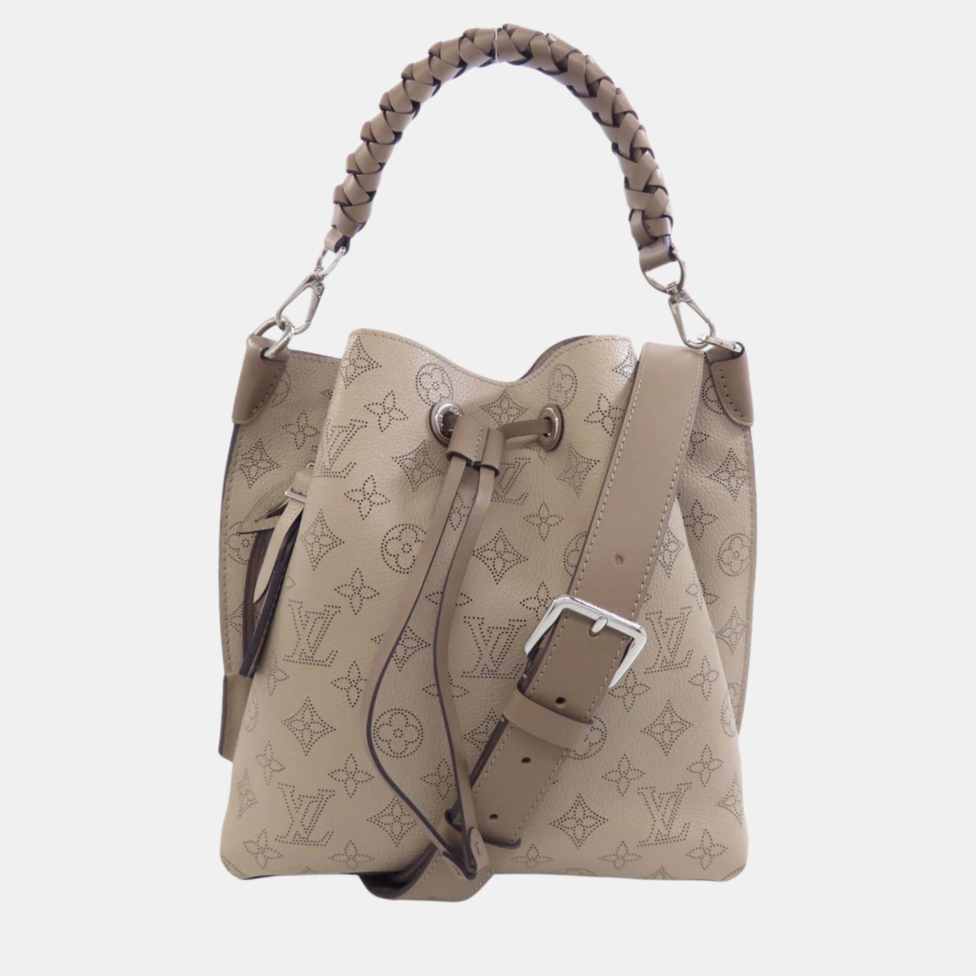 

Louis Vuitton Mahina Leather Muria Handbag, Beige