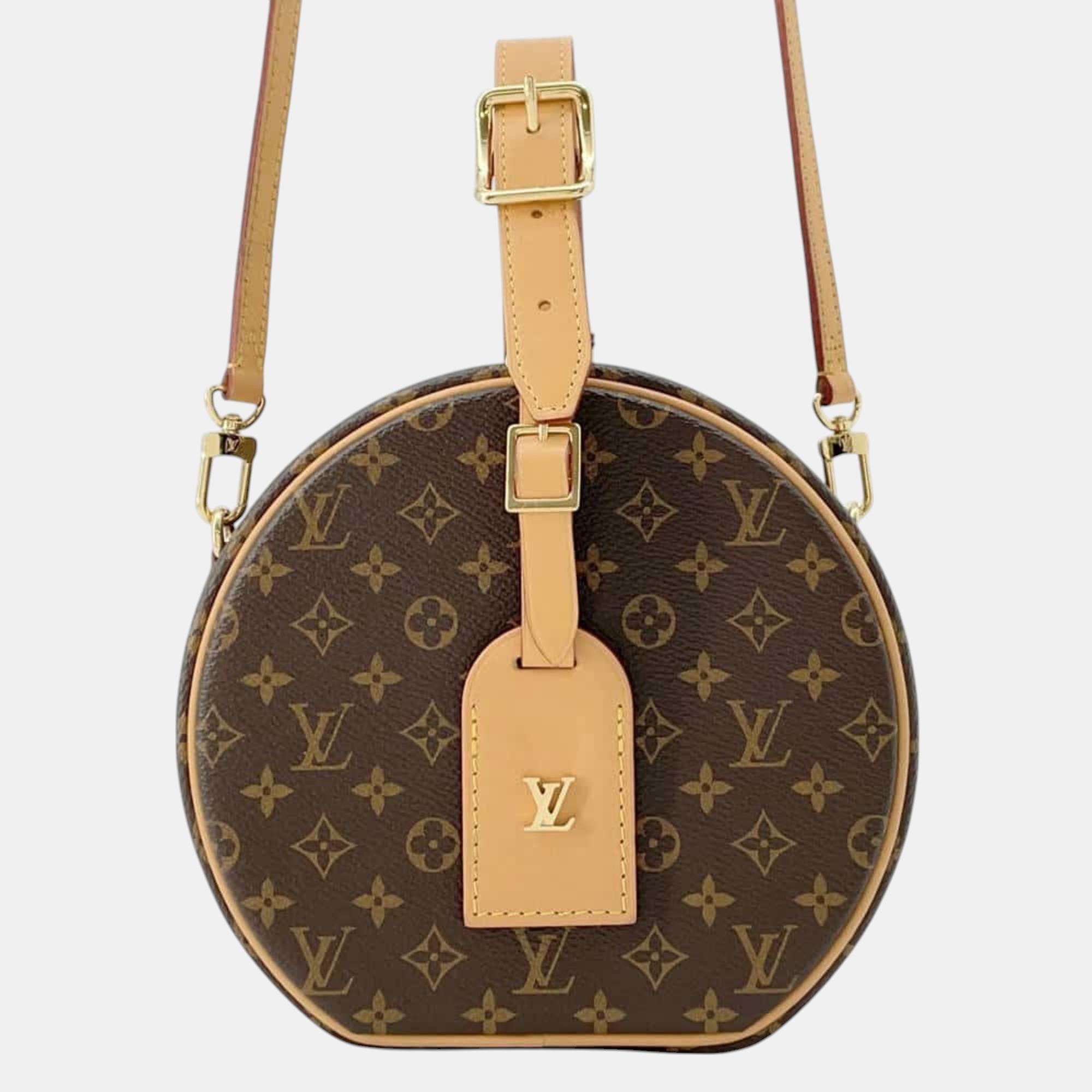 

Louis Vuitton Monogram Petite Boite Chapeau Shoulder Bag, Brown