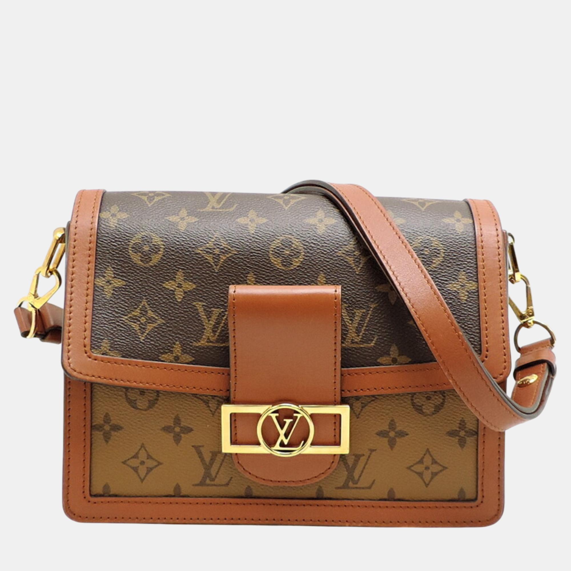 

Louis Vuitton Monogram Reverse Brown Dauphine Mm Shoulder Bag