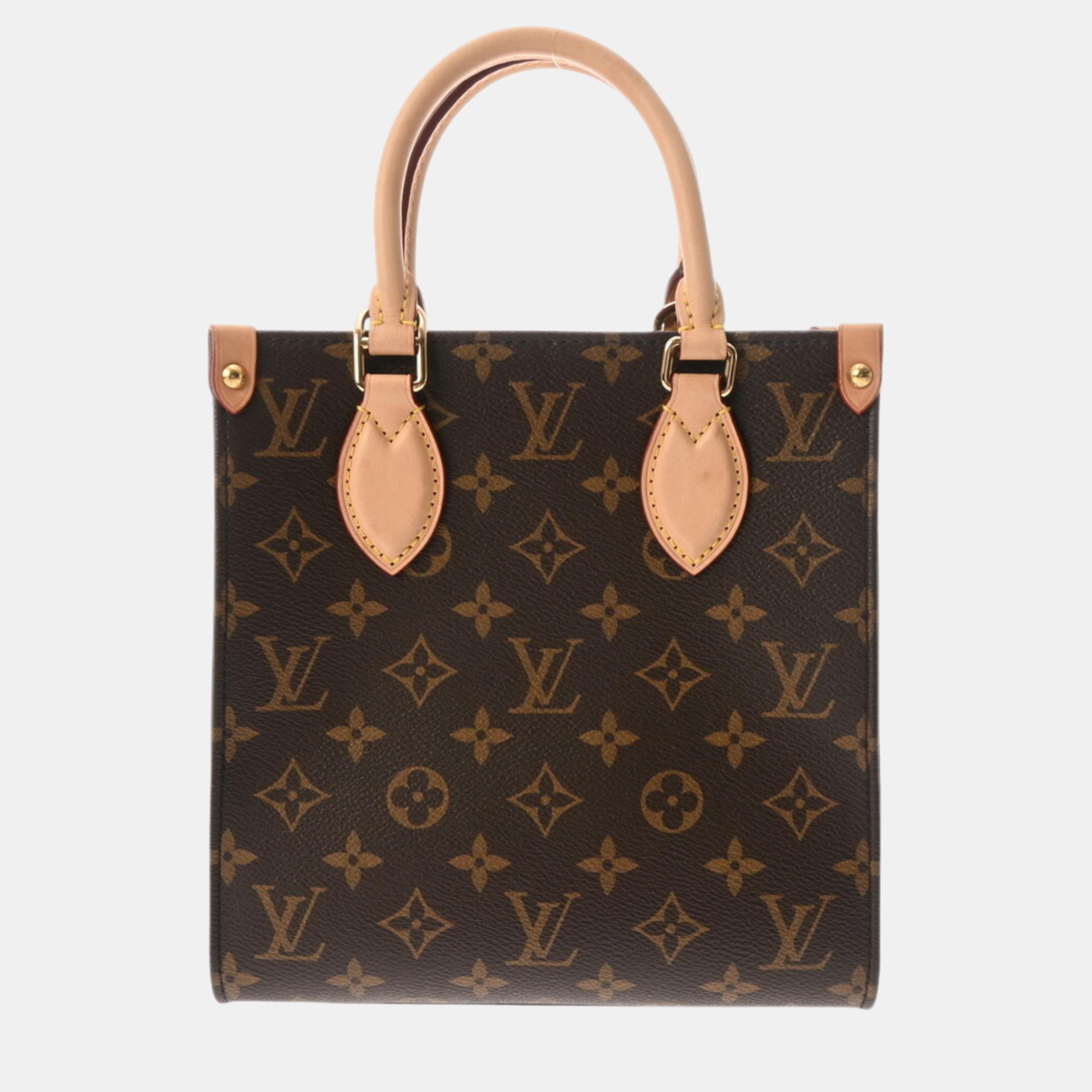 

Louis Vuitton Brown Canvas Monogram Sac Plat Bb Handbag