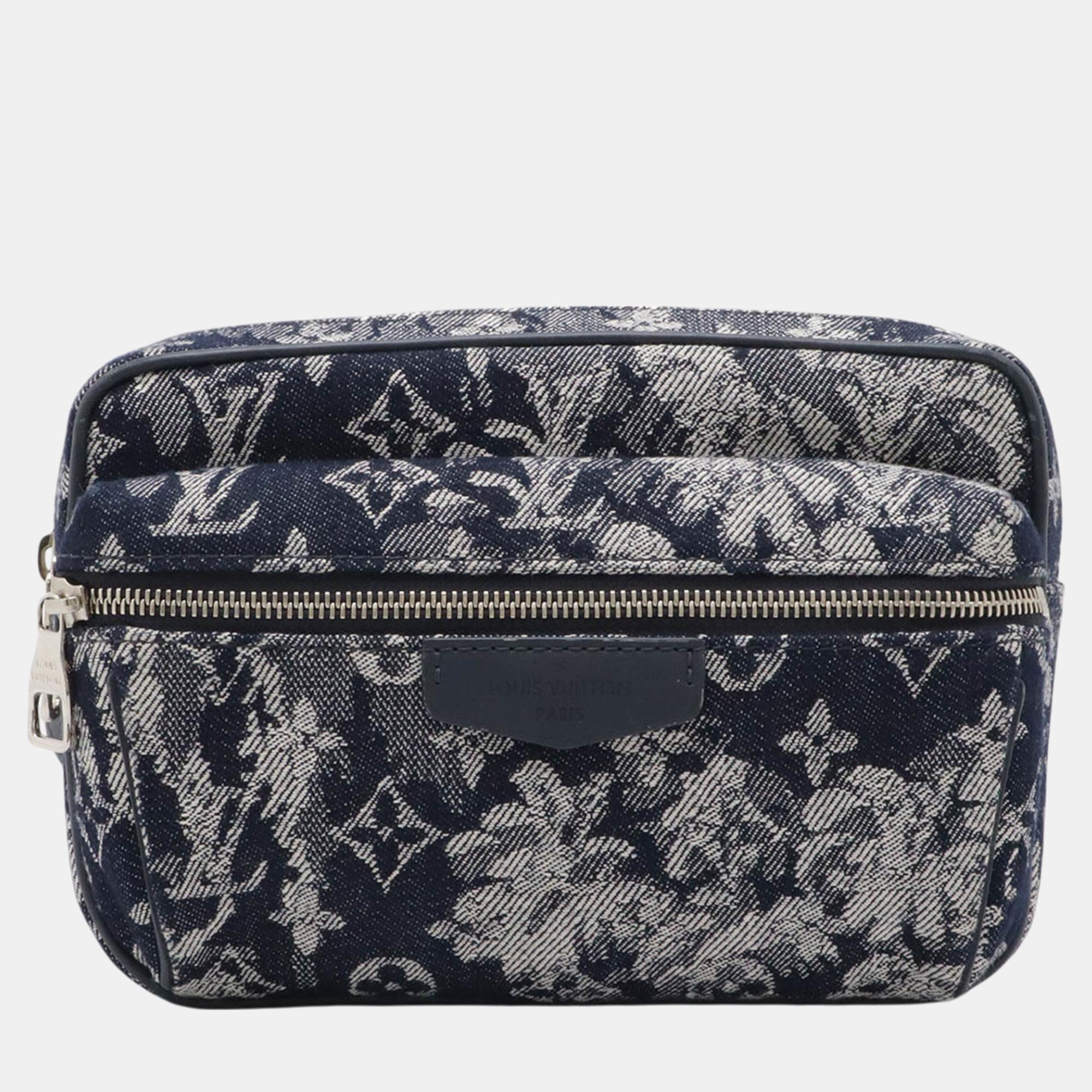 

Louis Vuitton Denim Monogram Tapestry Bum Bag, Black