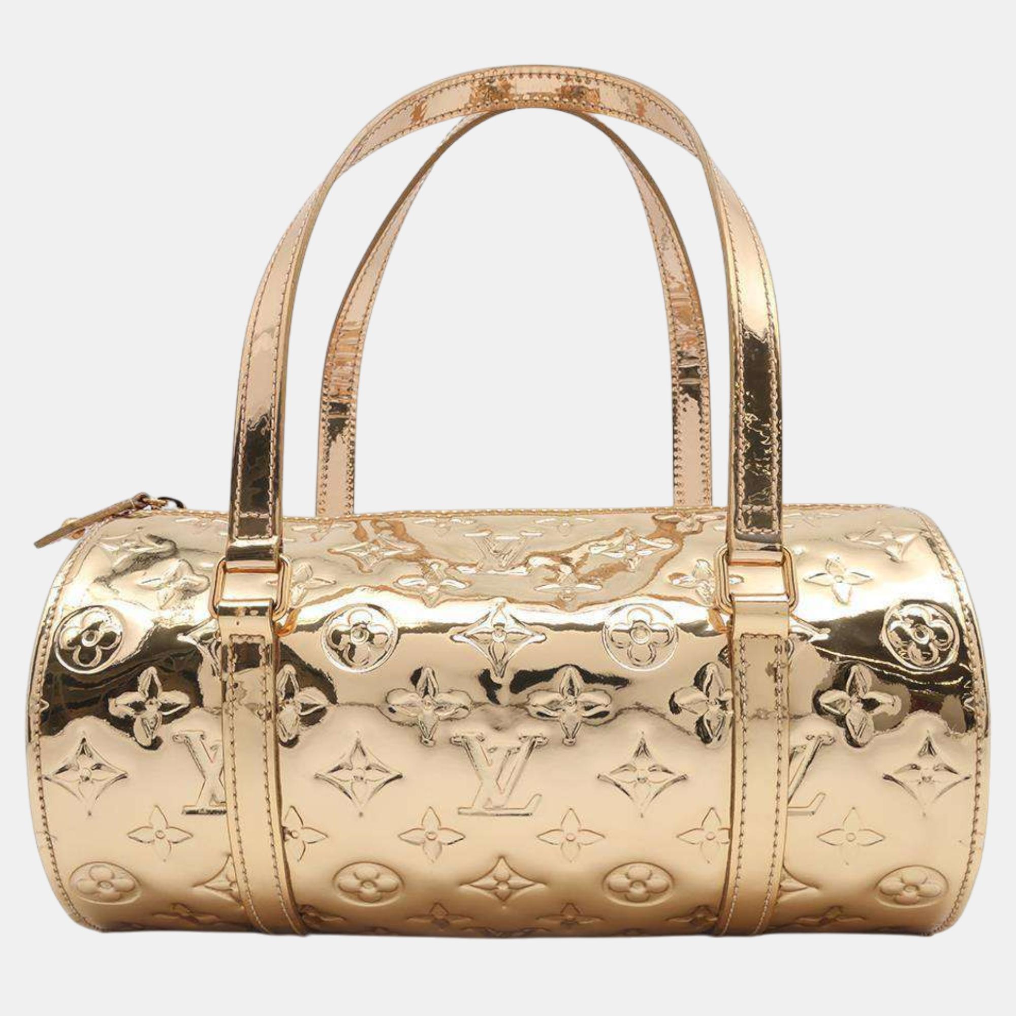 

Louis Vuitton Monogram Miroir Papillon Bag, Gold