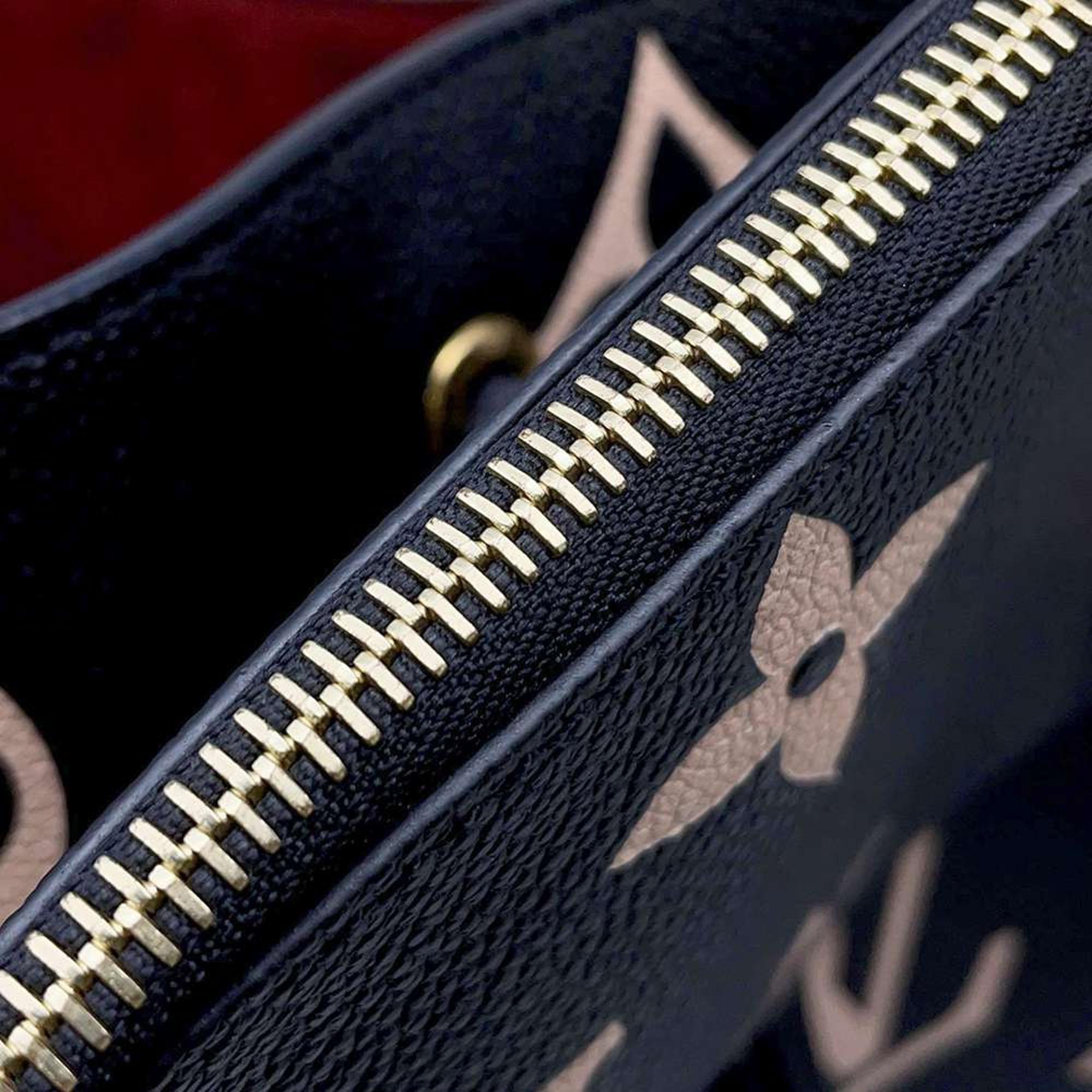 Louis Vuitton Noir/Beige Bicolor Monogram Empreinte Leather Neonoe Bag Size Mm 