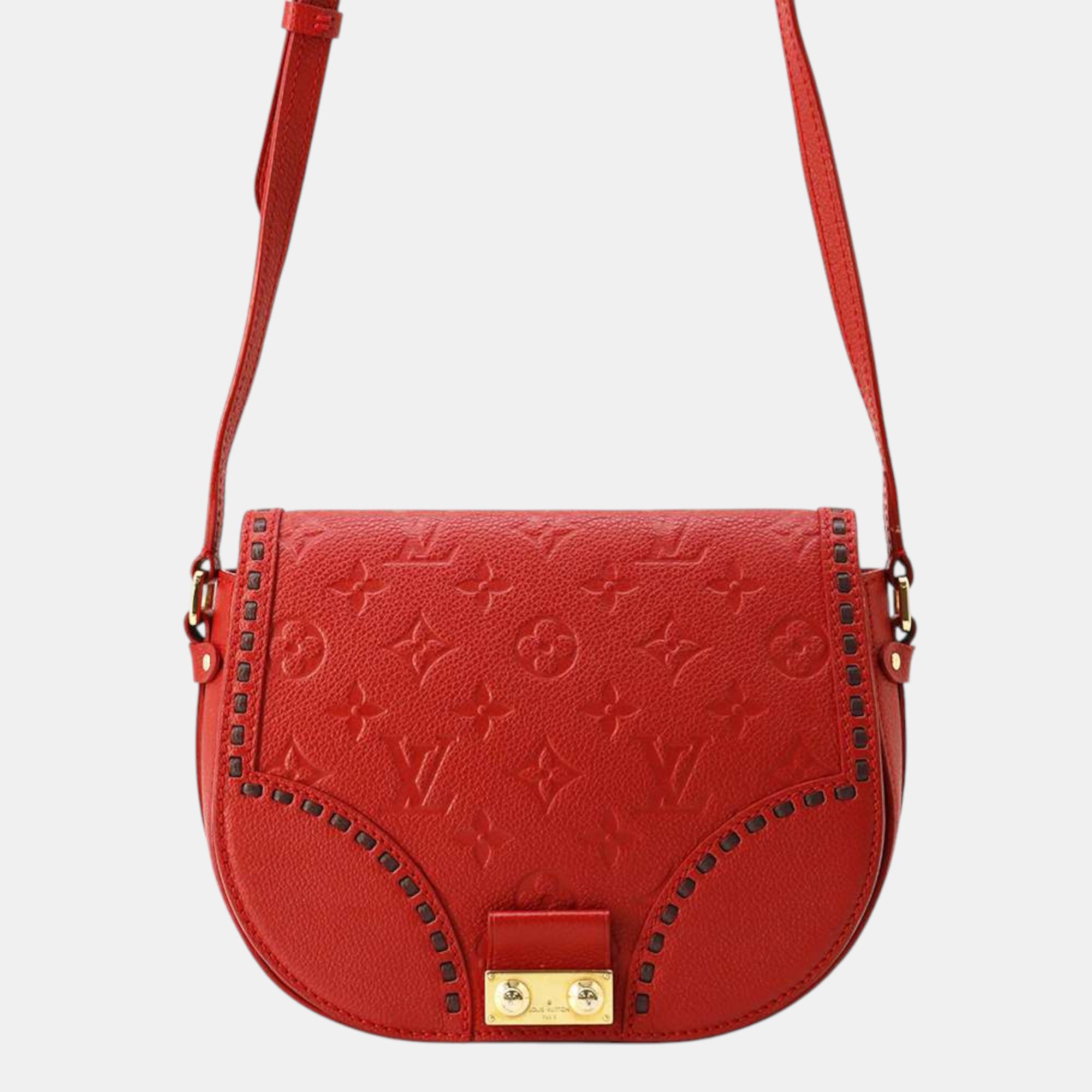 

Louis Vuitton Cerise Monogram Empreinte Leather Junot bag, Red