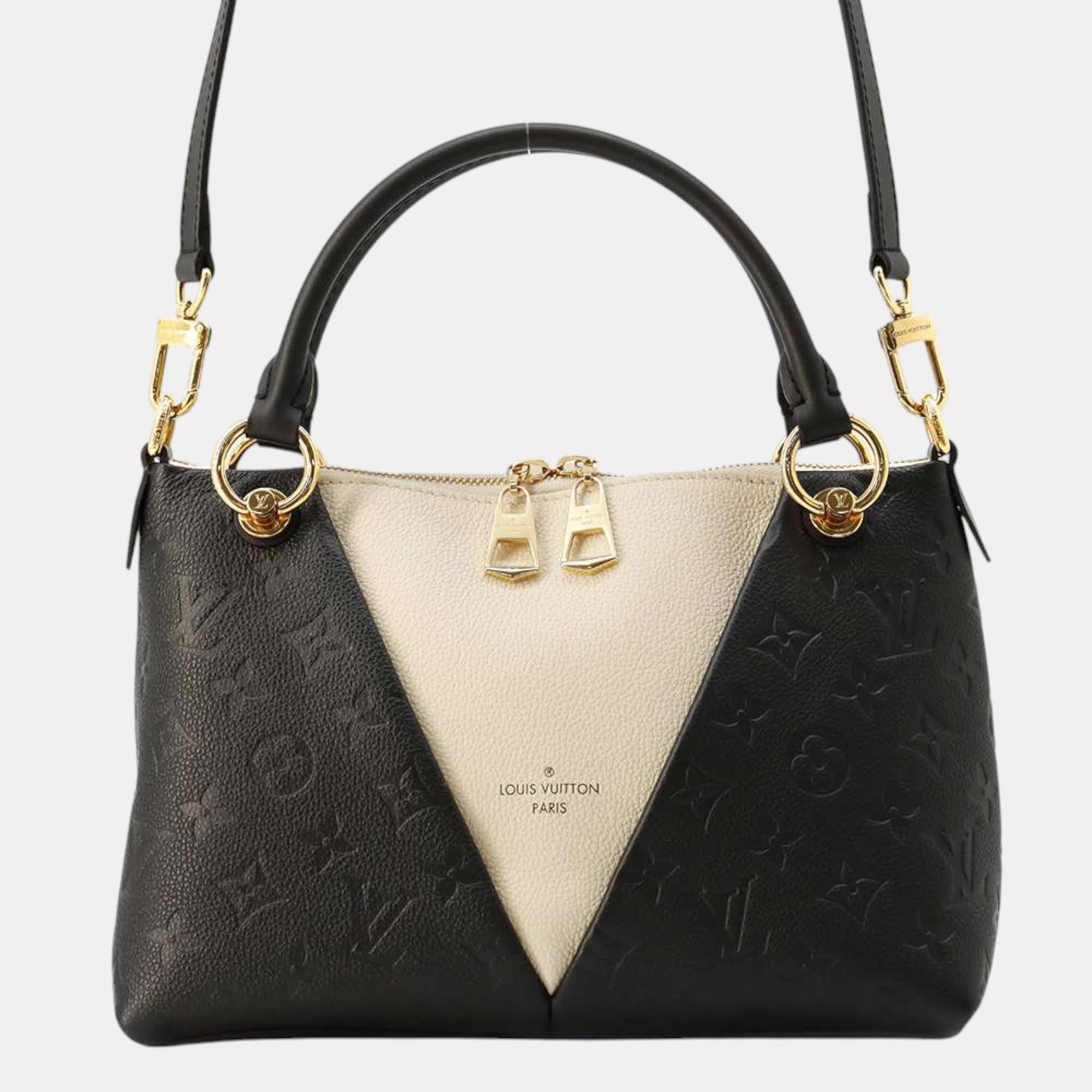 

Louis Vuitton Noir Monogram Empreinte Leather V Tote bag Size Bb, Black