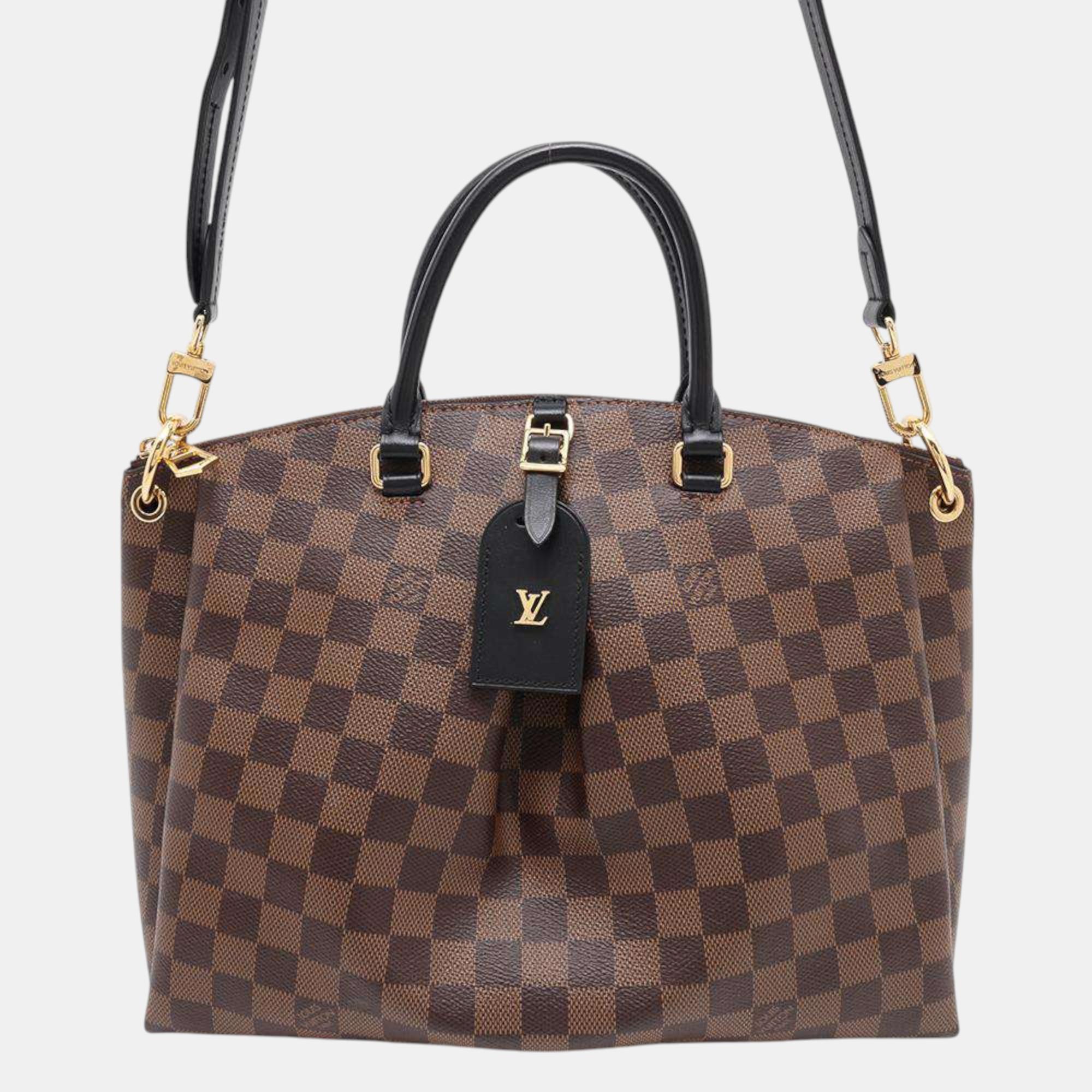 

Louis Vuitton Noir Damier Ebene Canvas Odeon Tote bag Size Mm, Brown