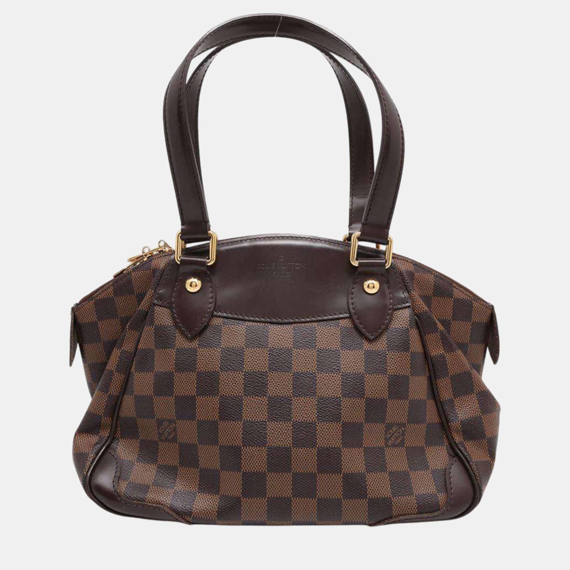 

Louis Vuitton Red Damier Ebene Canvas Verona bag Size Pm, Brown