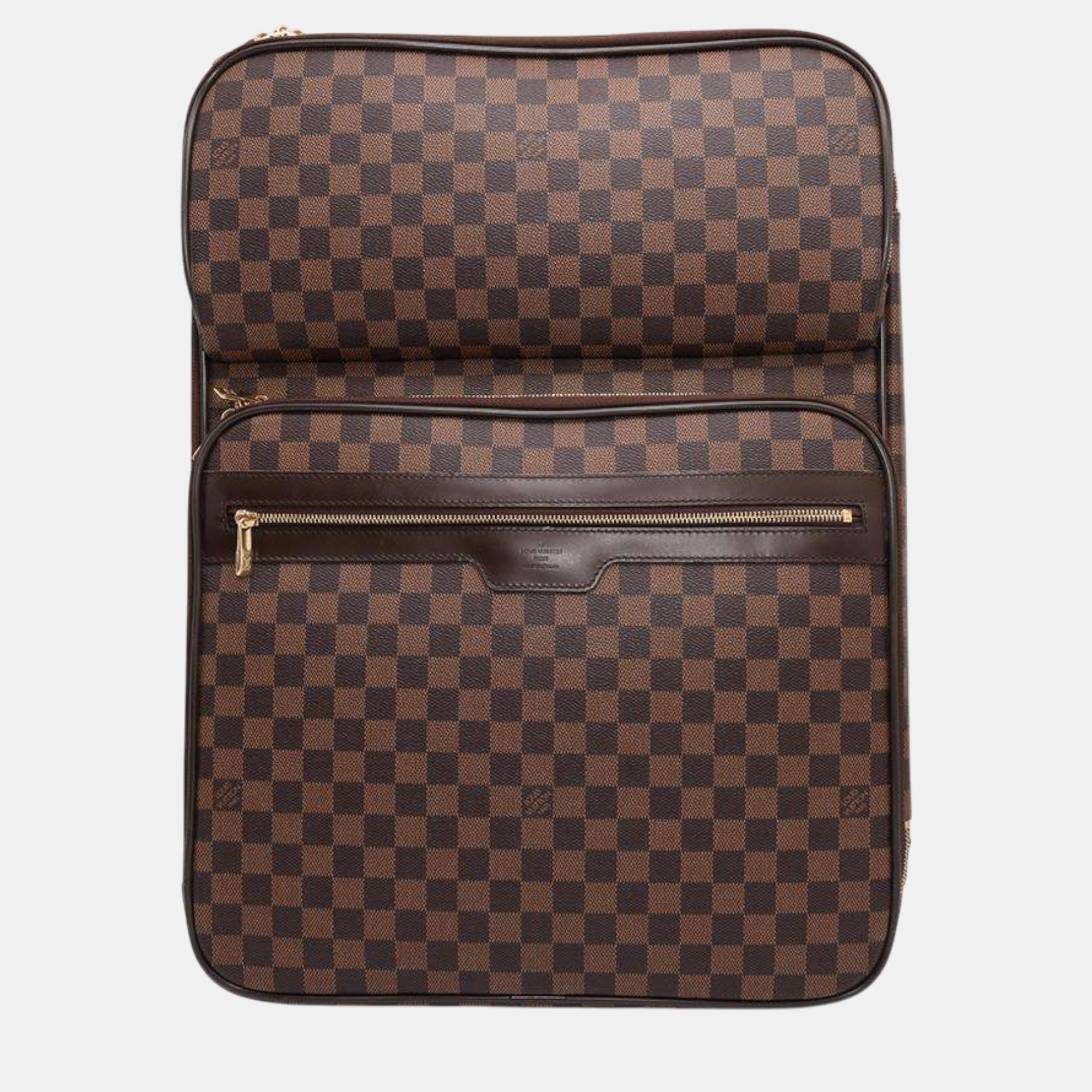 

Louis Vuitton Brown Damier Ebene Canvas Pegase bag Size