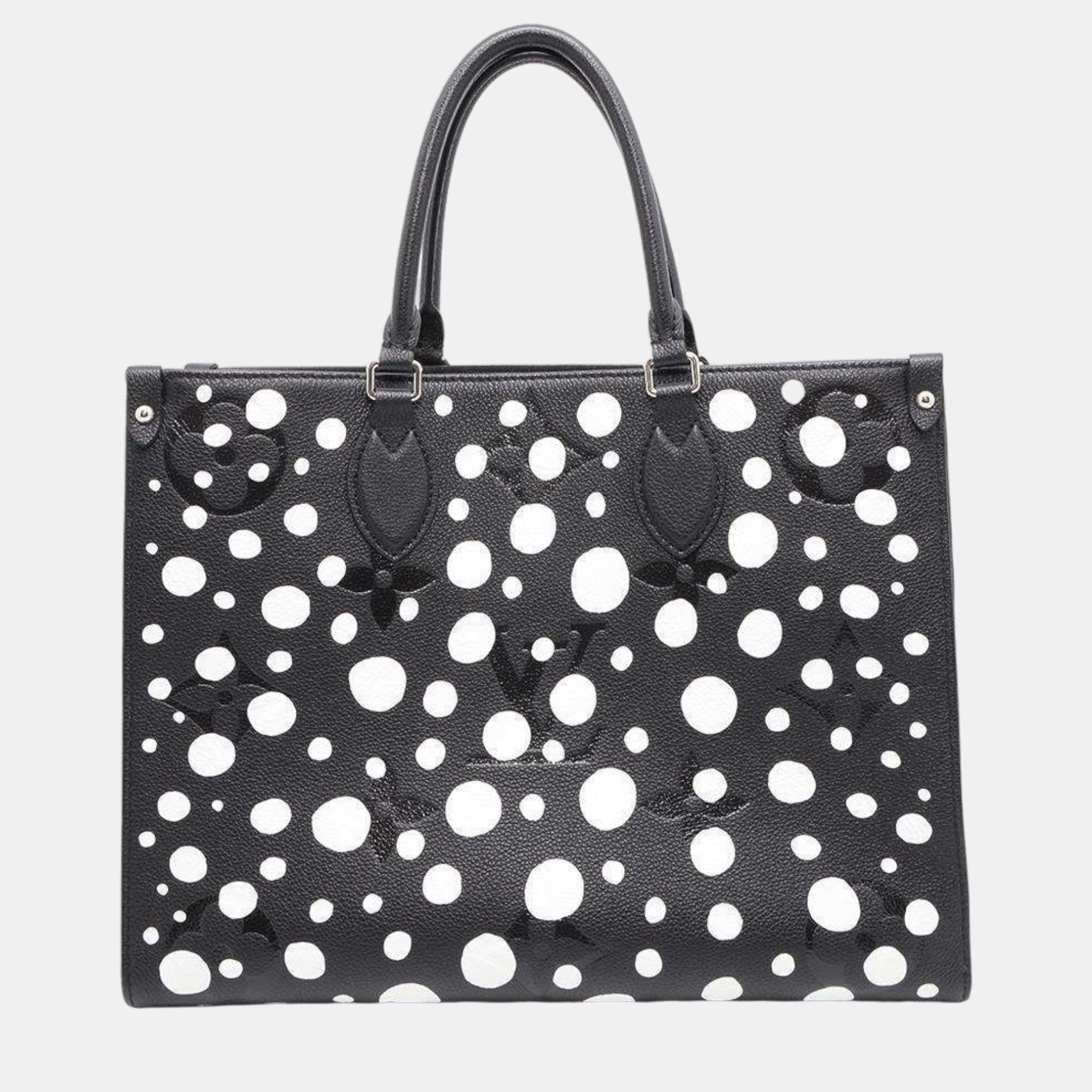 

Louis Vuitton Noir/White Monogram Empreinte Leather Infinity Dot Onthego bag Size Mm, Black