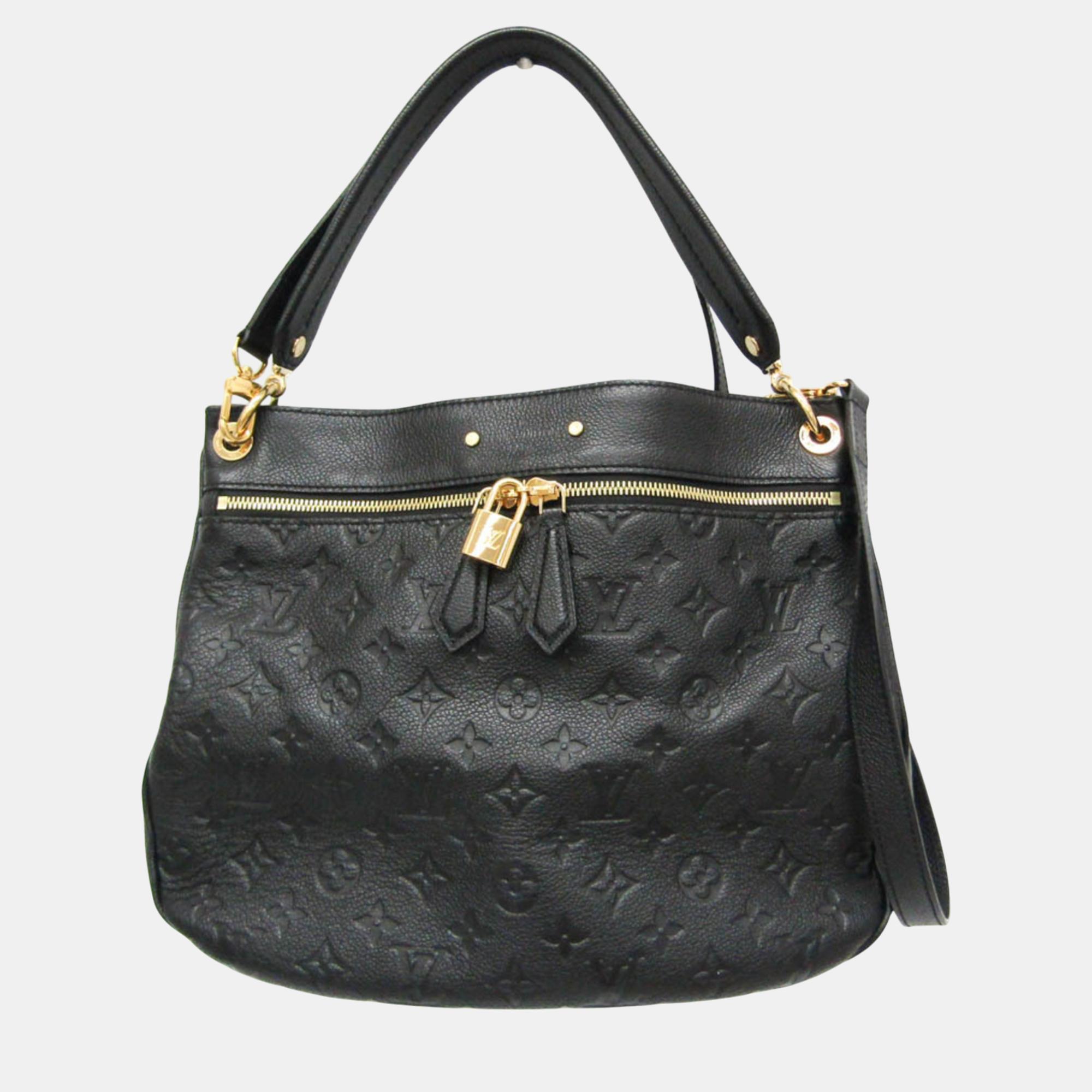 

Louis Vuitton Noir Monogram Empreinte Spontini Handbag, Black