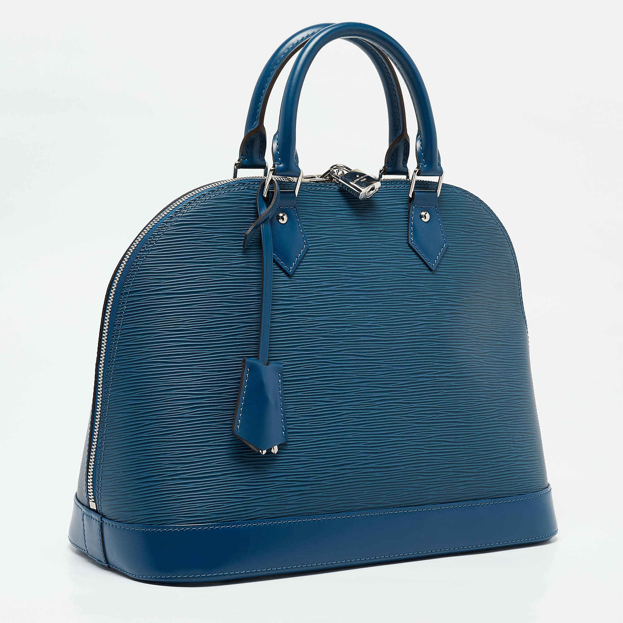 Louis Vuitton Saphir Epi Leather Alma MM Bag 
