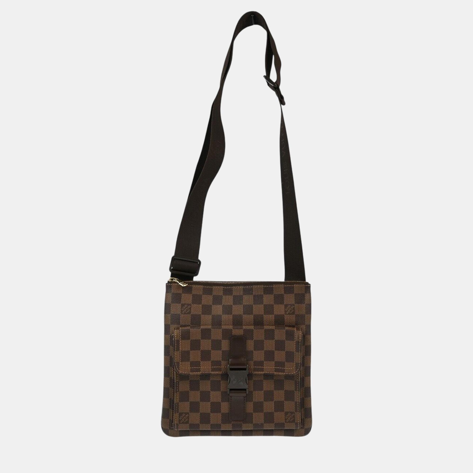 

Louis Vuitton Damier Pochette Melville Shoulder Bag, Brown