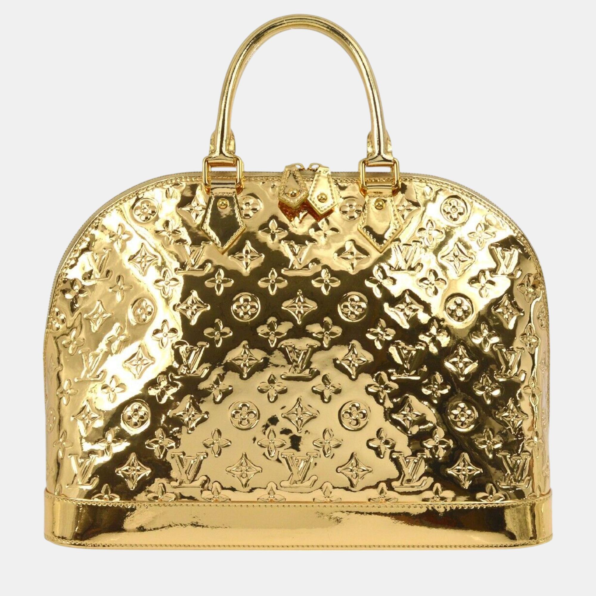 

Louis Vuitton Gold Monogram Miroir Alma Gm Handbag