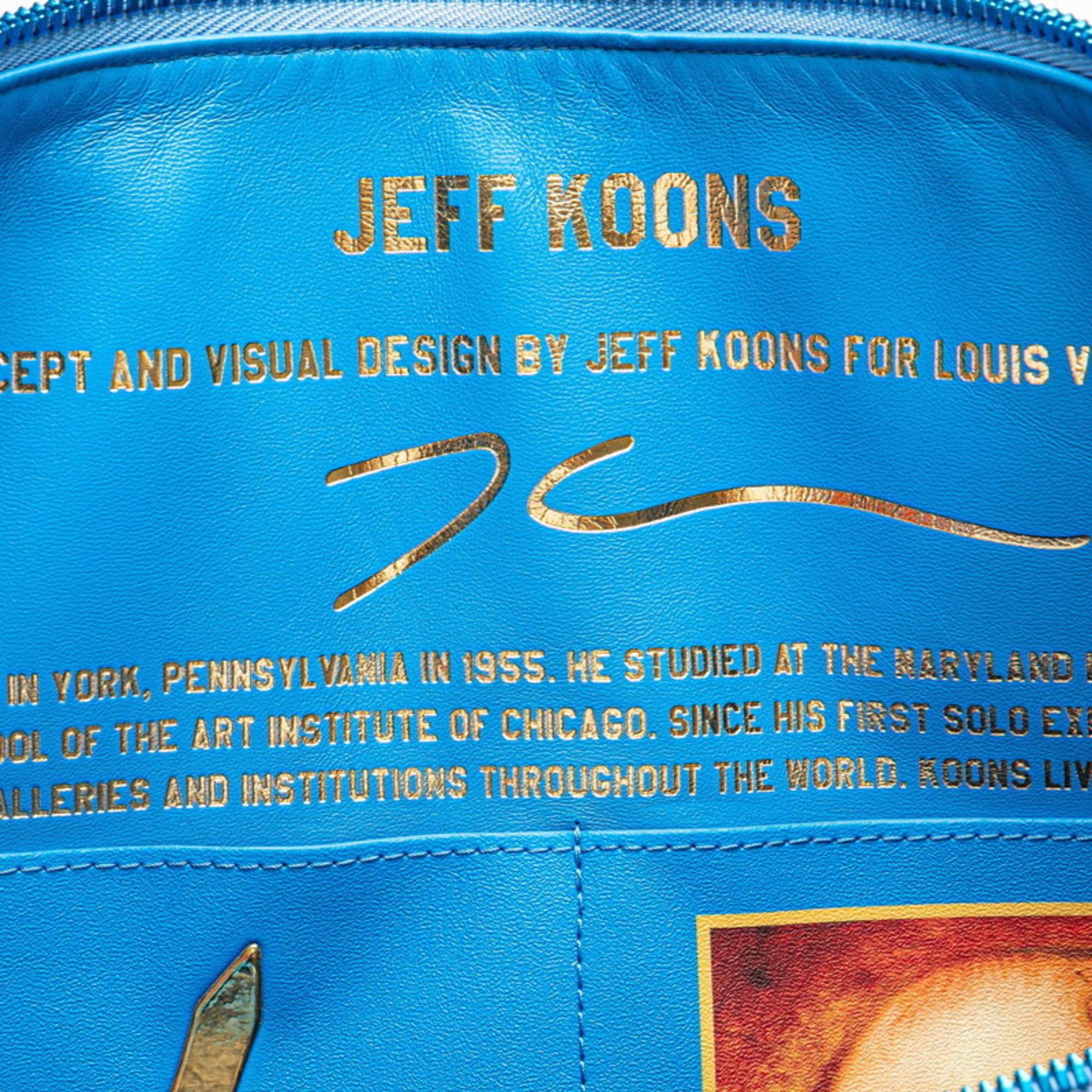 Louis Vuitton Blue Multicolor Pvc Leather Keepall Bandouliere 50 Boston Bag 