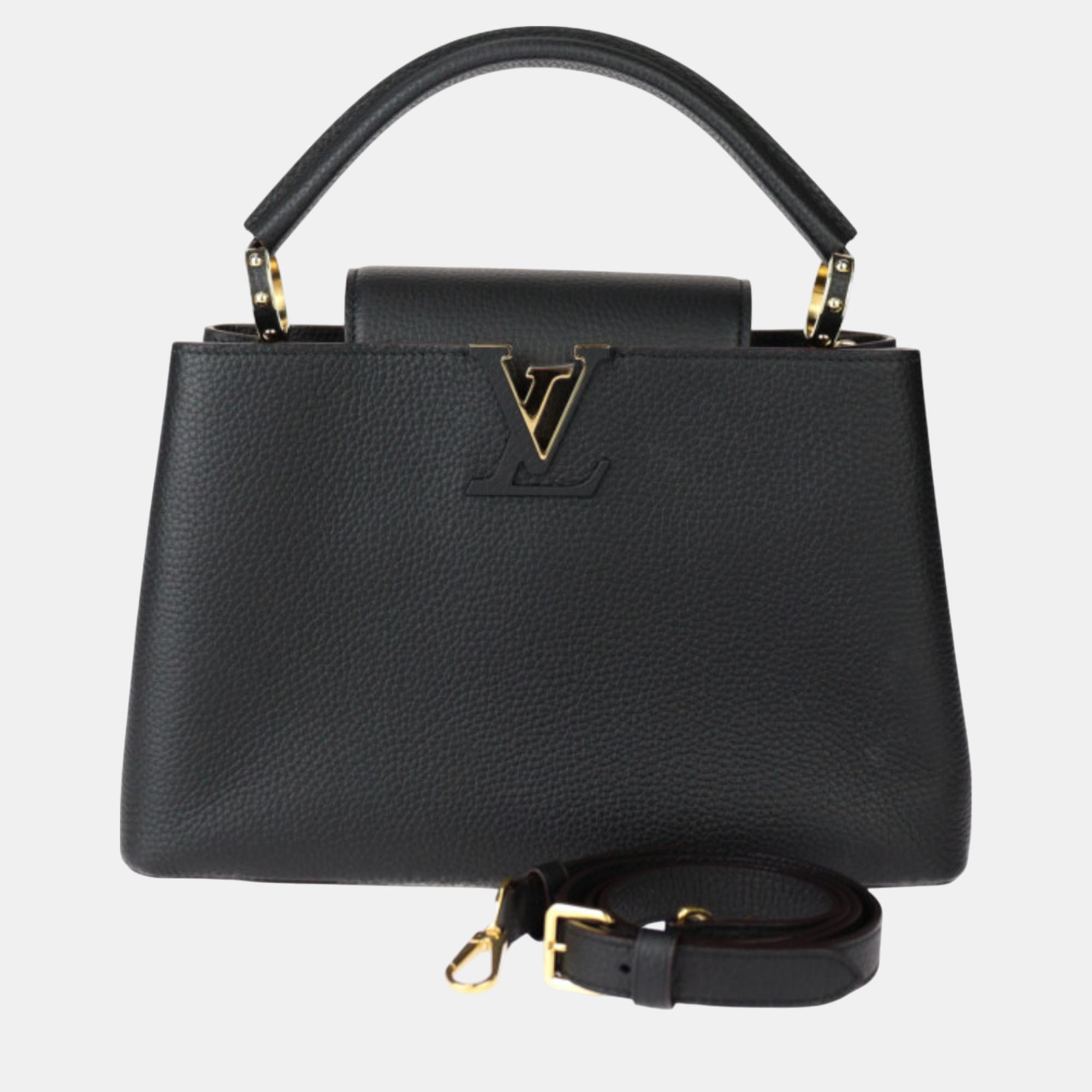 

Louis Vuitton Taurillon Leather Black Capucines Mm Handbag