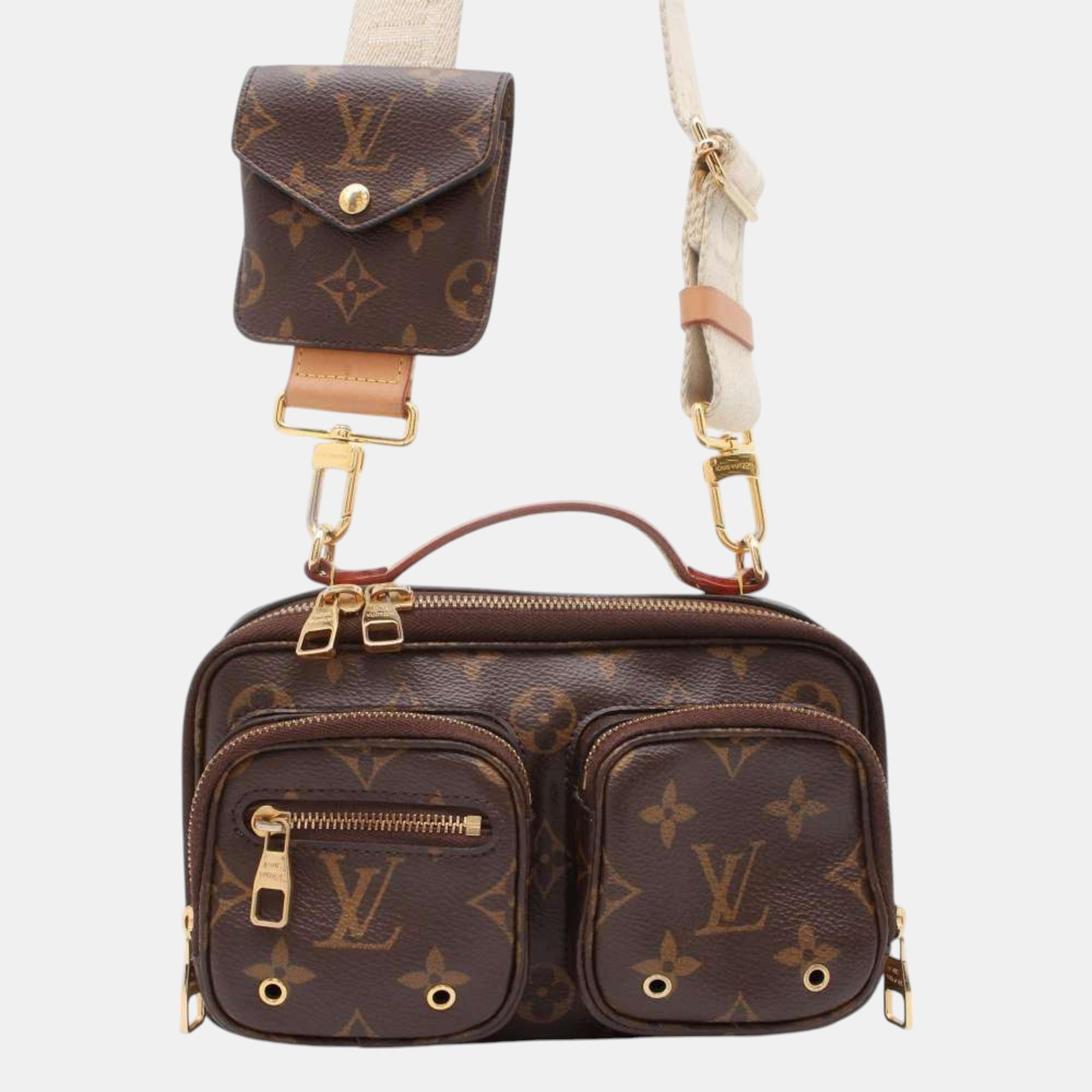 

Louis Vuitton Monogram Utility Crossbody Handbag, Brown