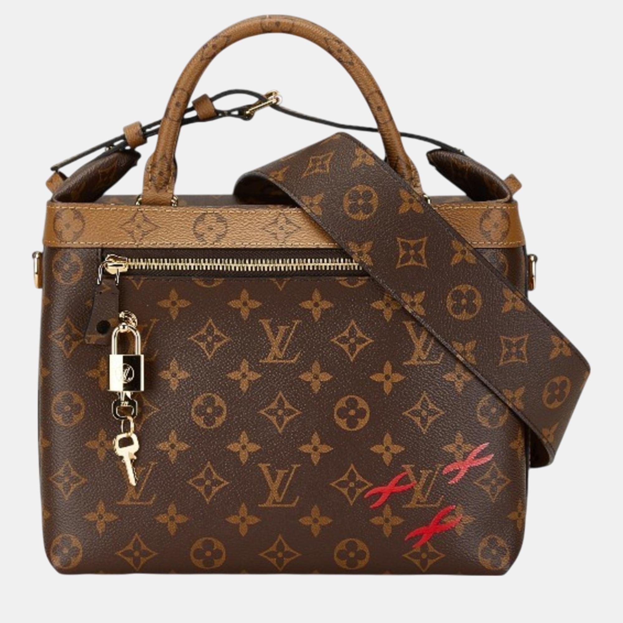 

Louis Vuitton Brown Pvc Leather Monogram Reverse City Cruiser Pm Handbag