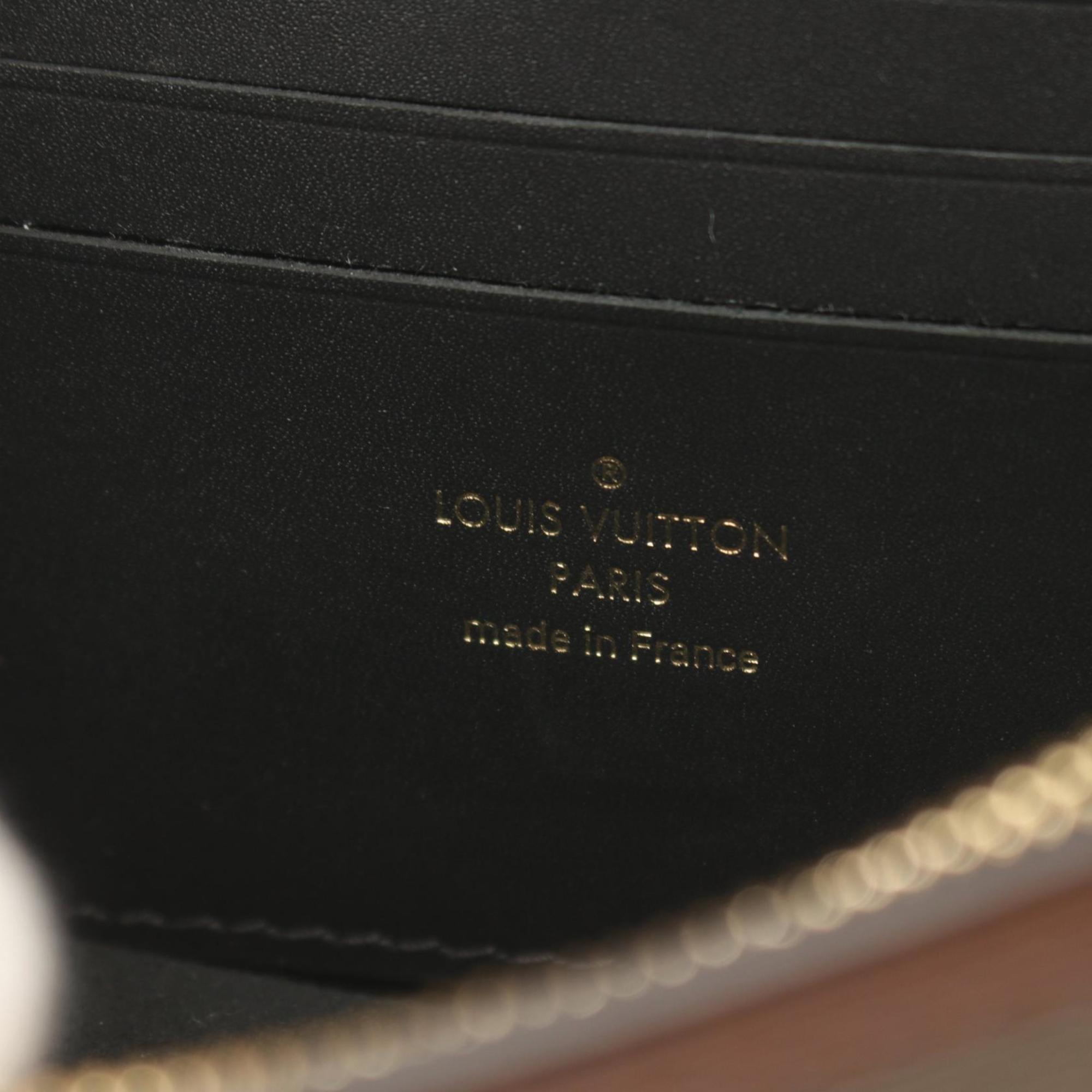 Louis Vuitton Coated Canvas Leather Brown Beige Portefeuille Dauphine Monogram Reverse Shoulder Bag 