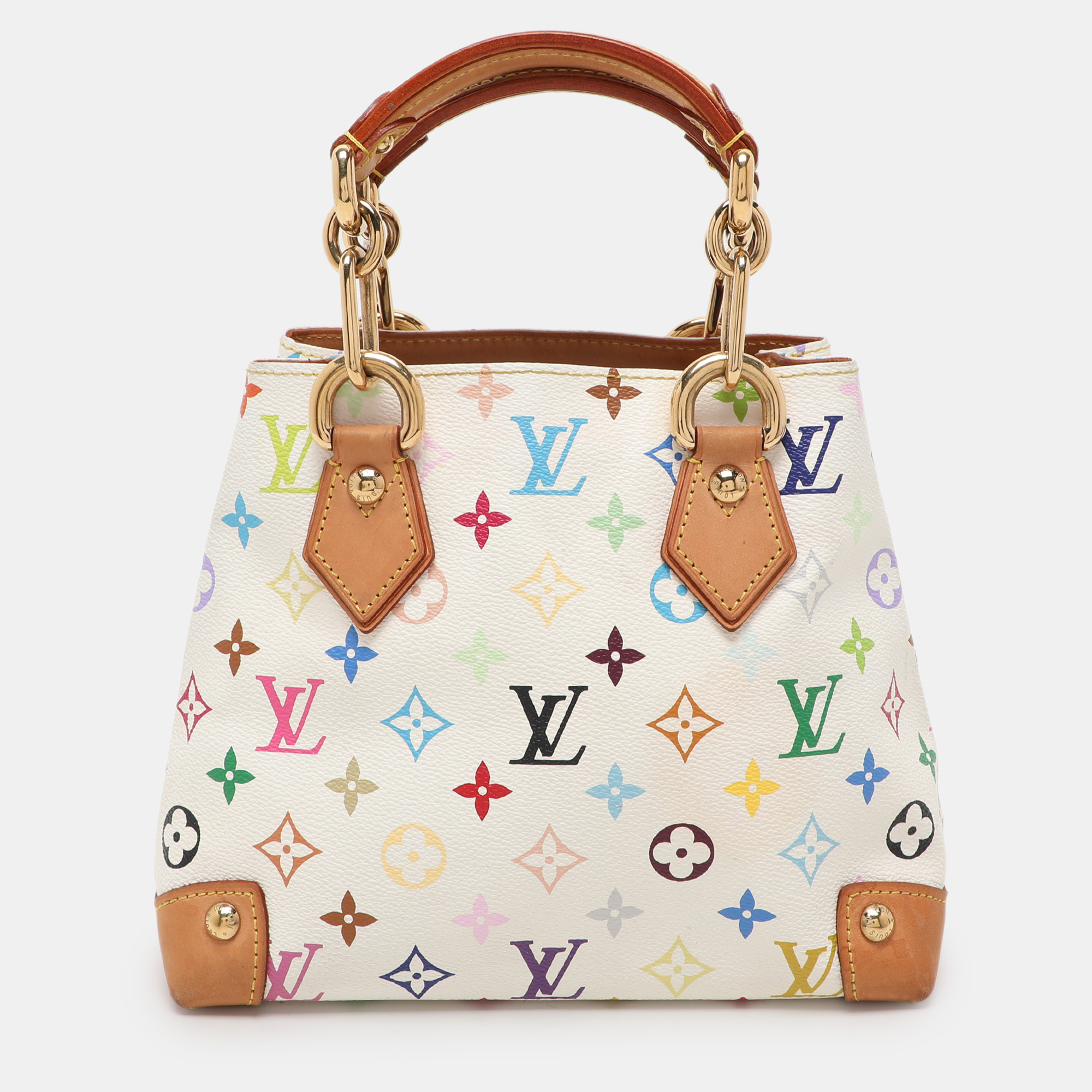 

Louis Vuitton White Multicolore Monogram Canvas Audra Bag, Multicolor