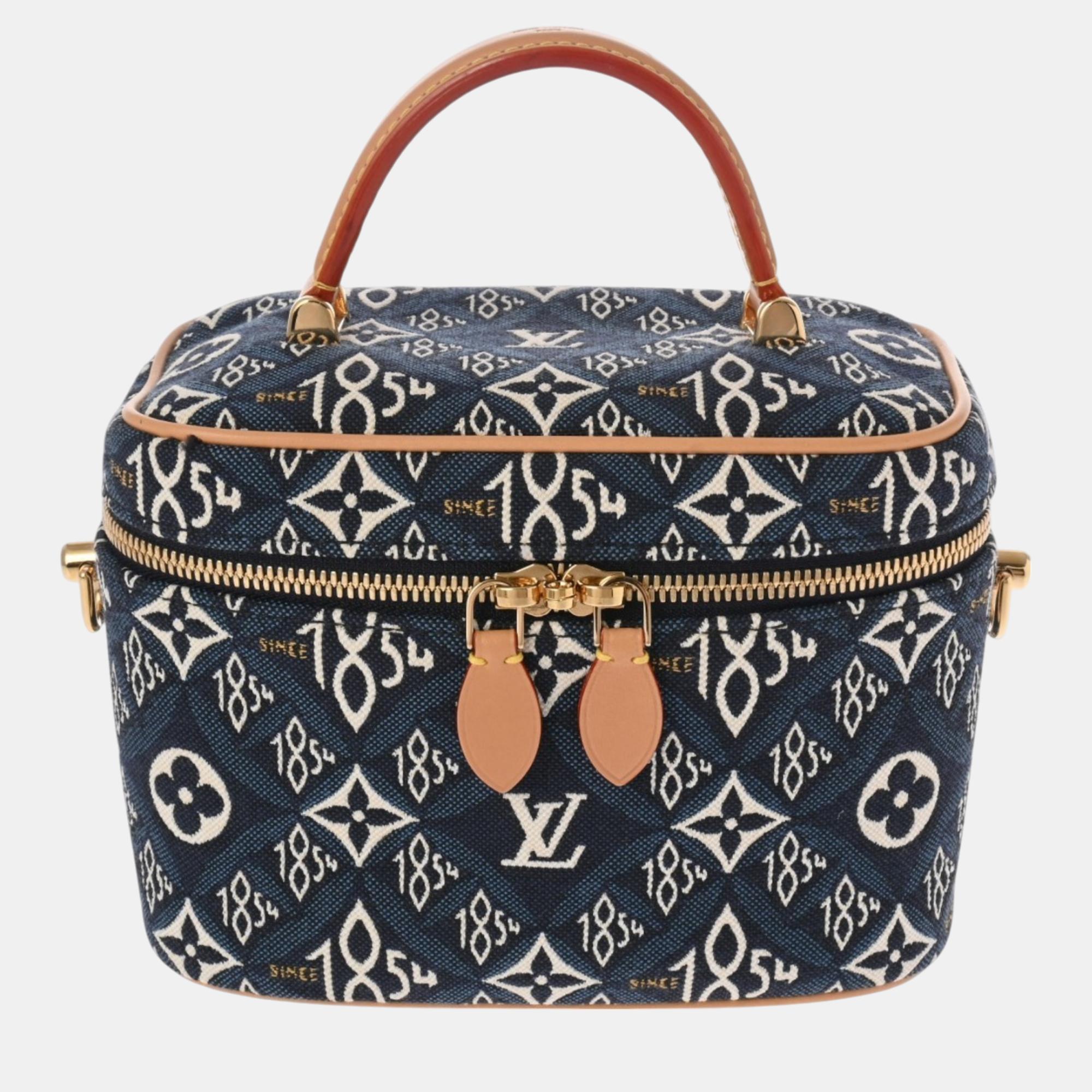 

Louis Vuitton Blue Jacquard Monogram Vanity Nv Bag