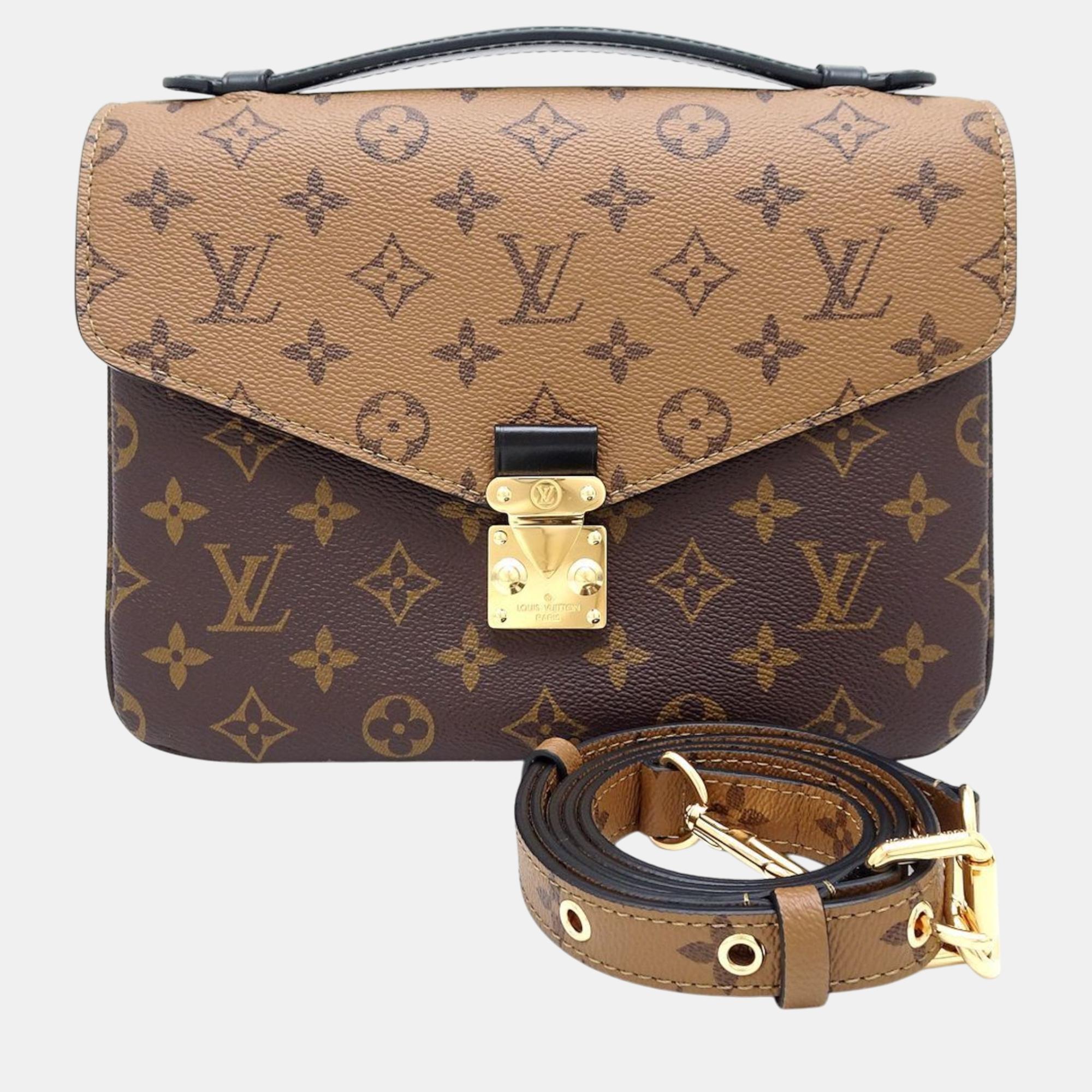 

Louis Vuitton Brown Monogram Reverse Pochette Metis Mm Bag